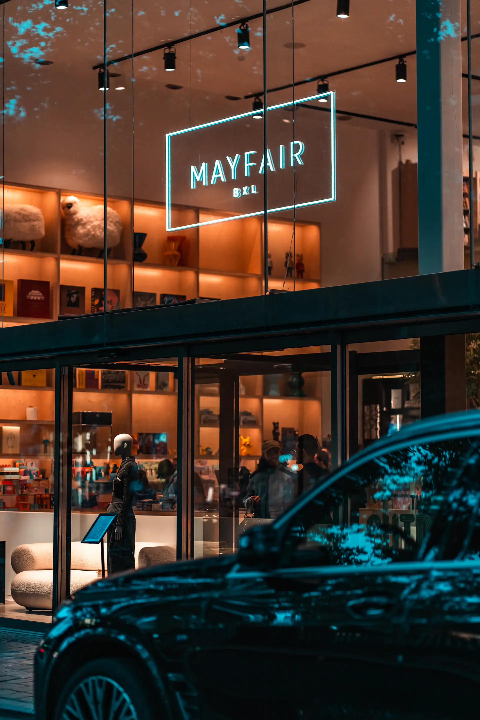 The Mayfair atelier showroom in London