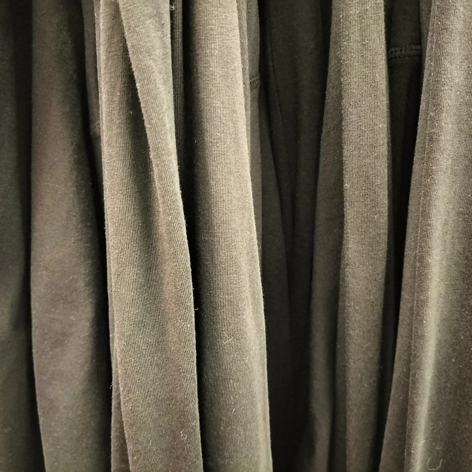 Velvet curtain at the entrance to the private booth