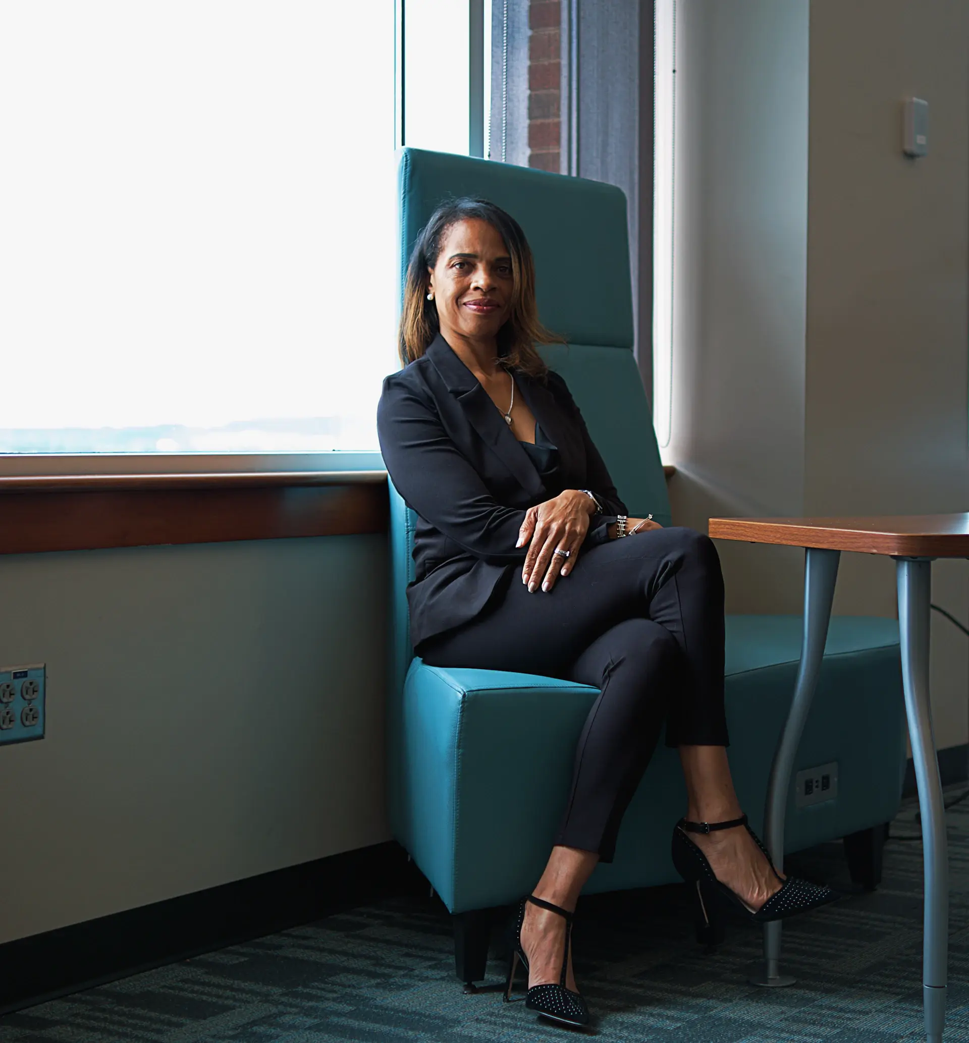Portrait of a poised senior education advisor