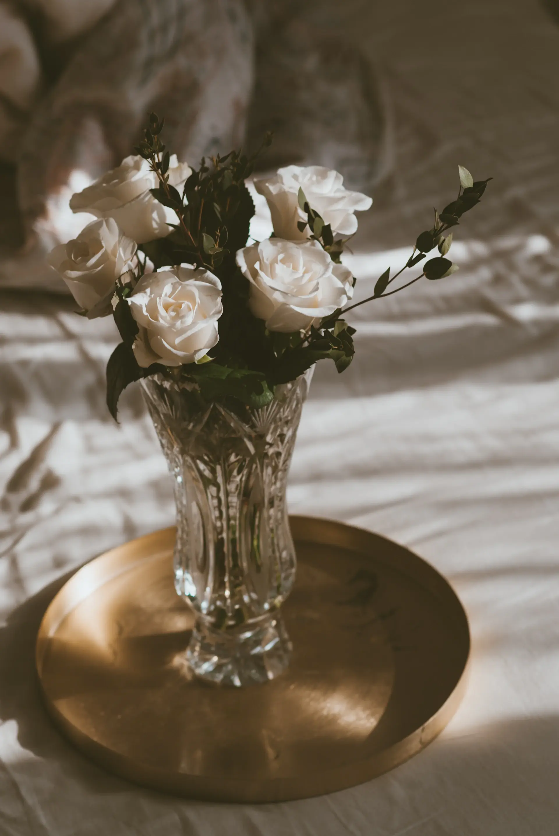 Gold signature rose box