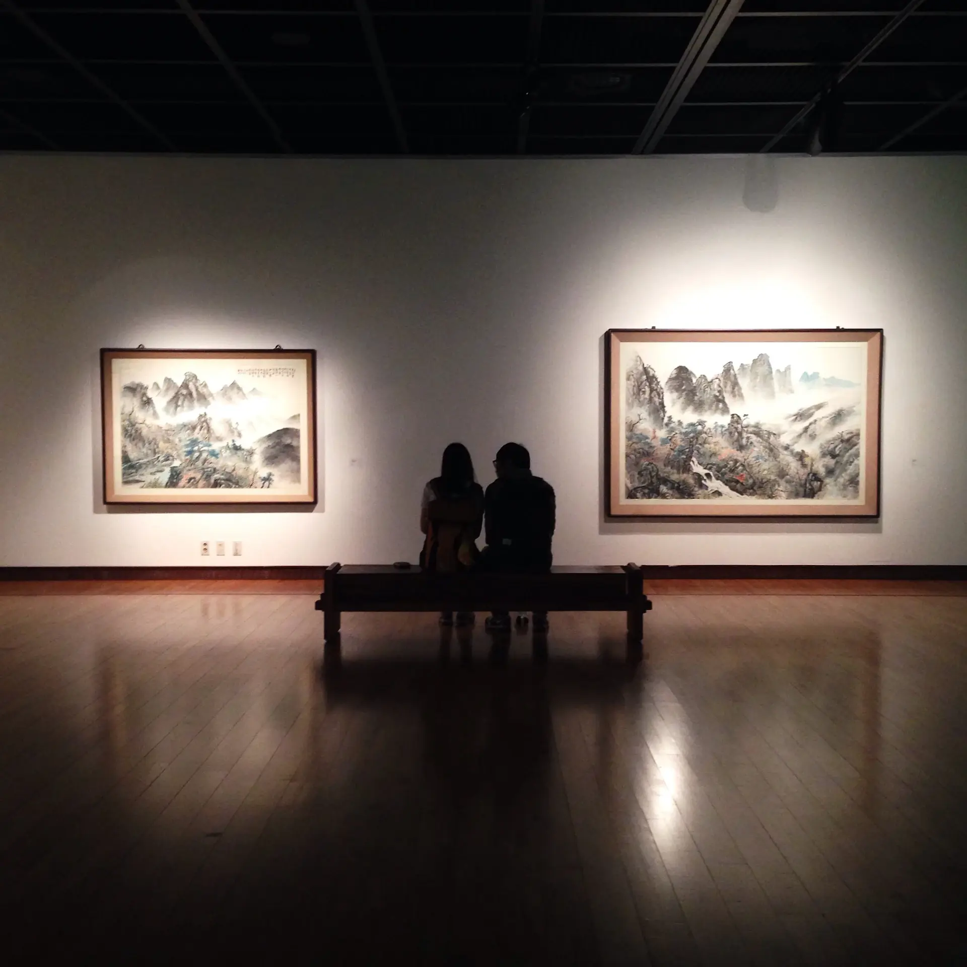 Private gallery viewing after hours