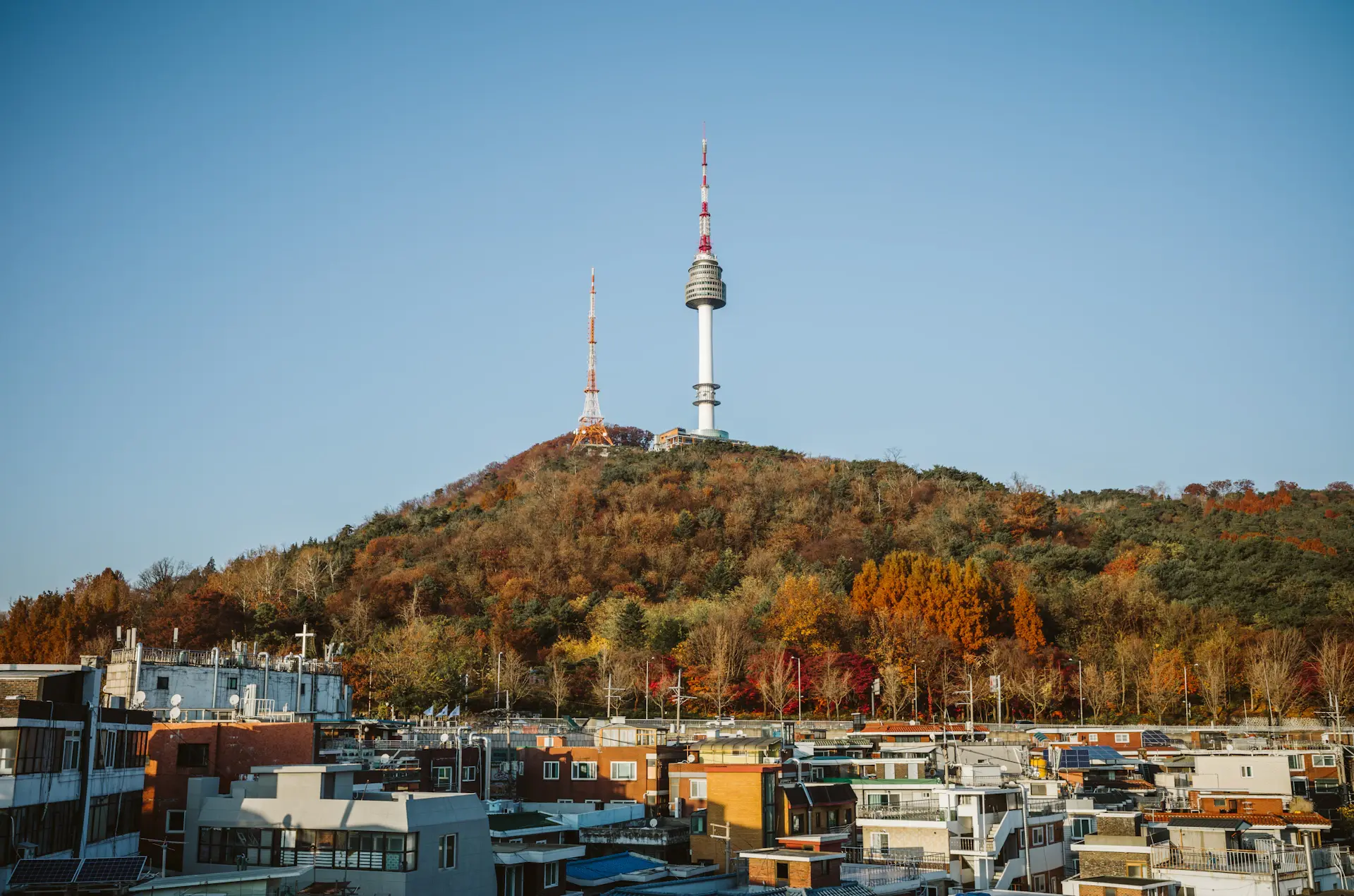 University students on a modern campus in Seoul, South Korea