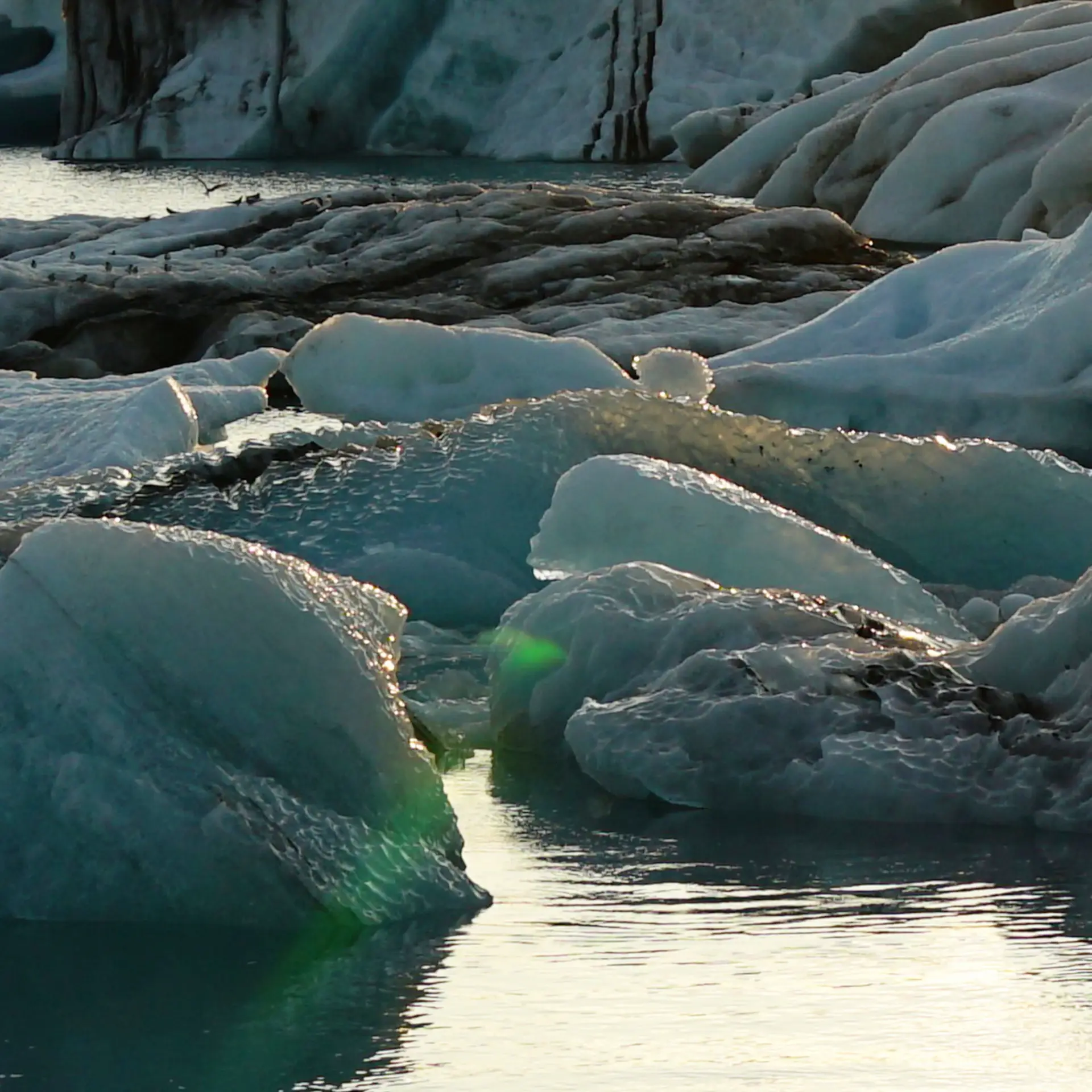 Polar landscape under pale arctic light