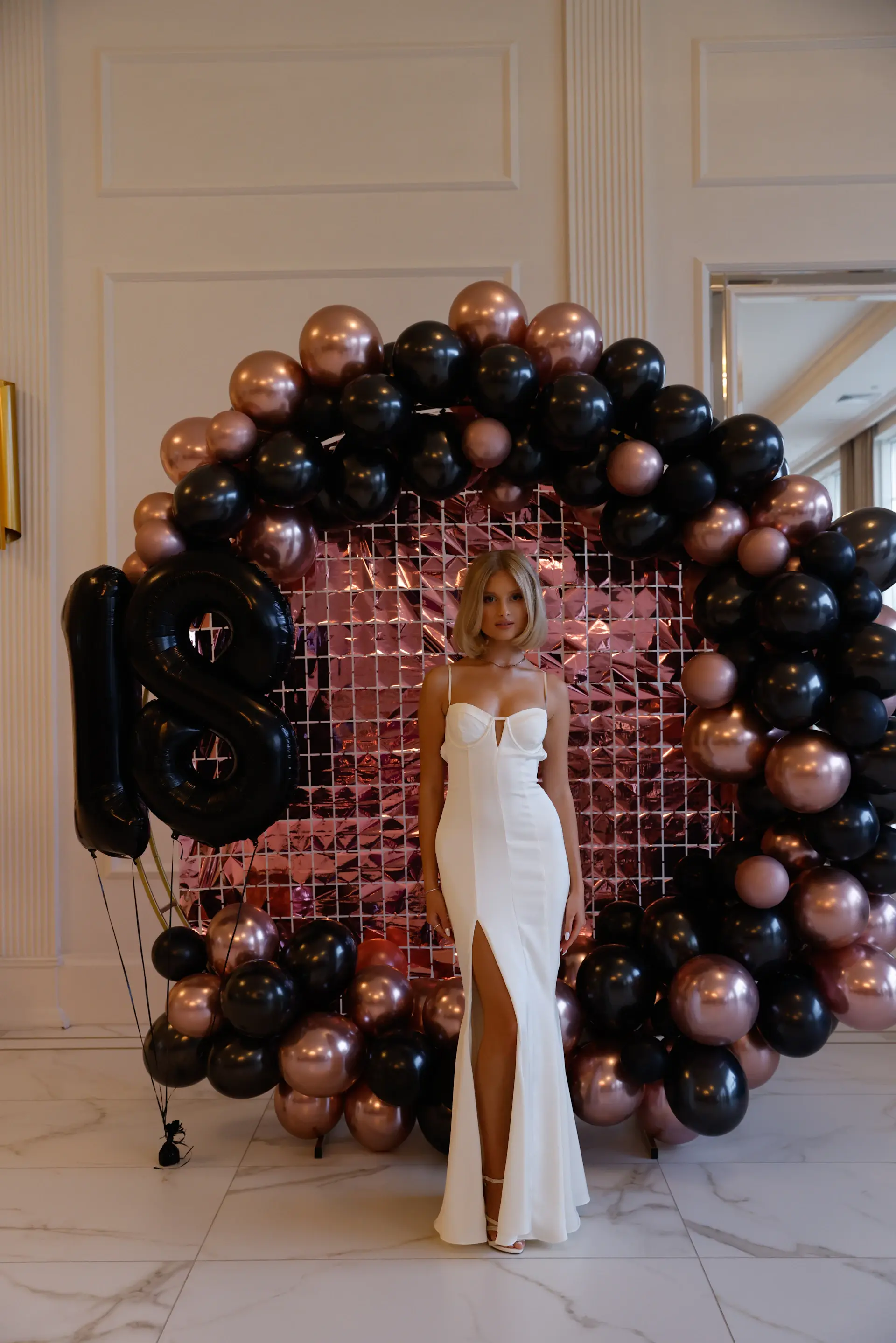 Seraphina and Lucien at their black-tie reception