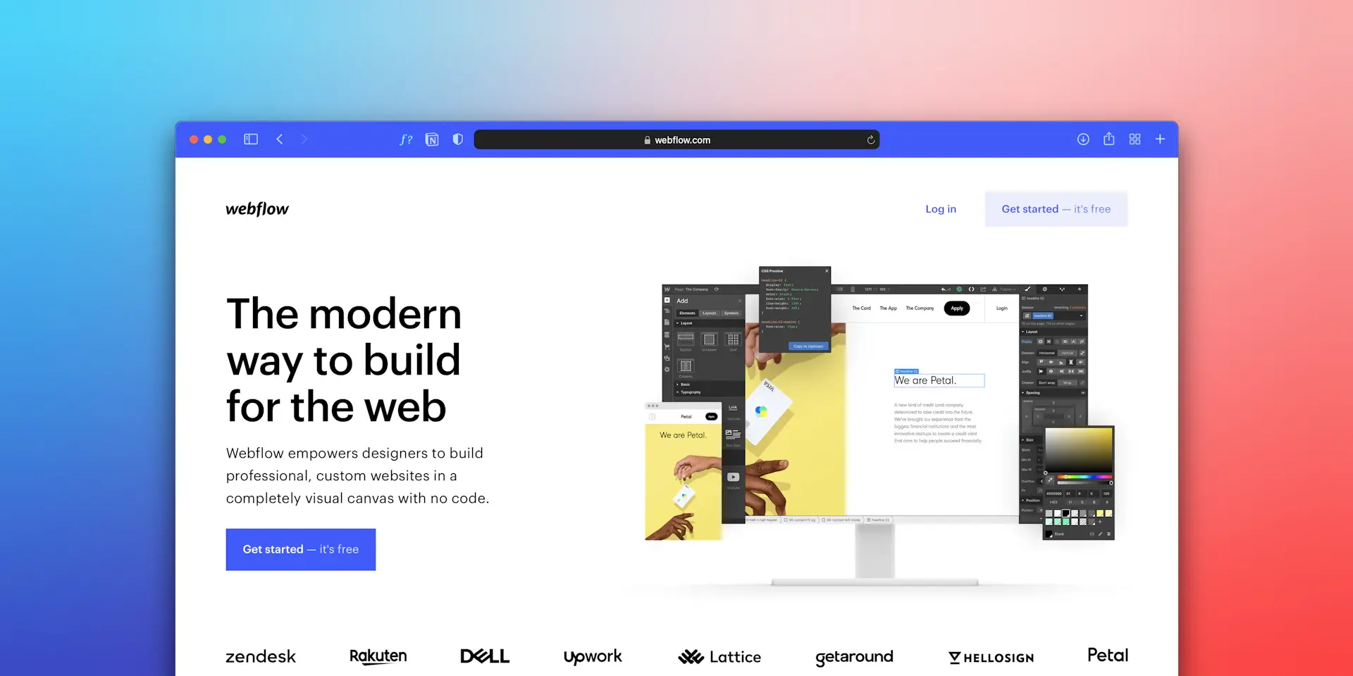 Website mockup sau khi tối ưu