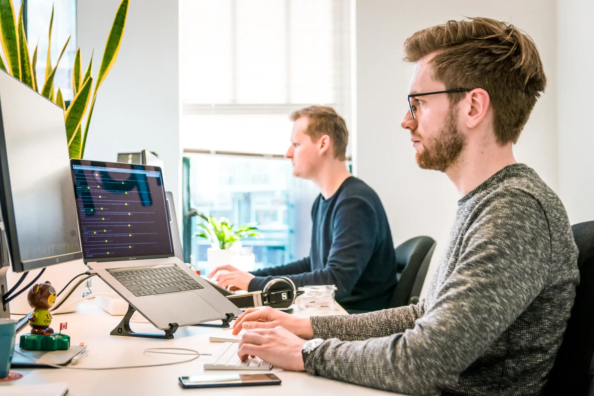 Printed whitepaper and ebook on a desk