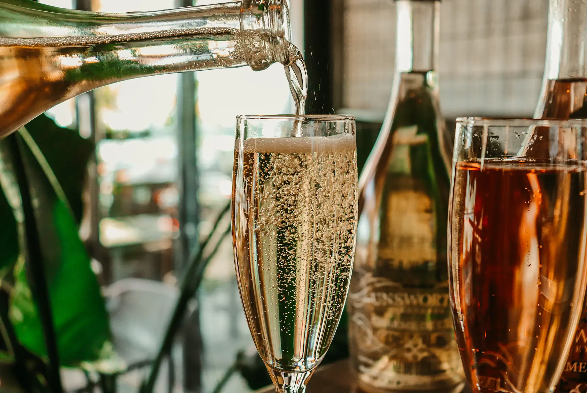 Champagne toast at a luxury reception