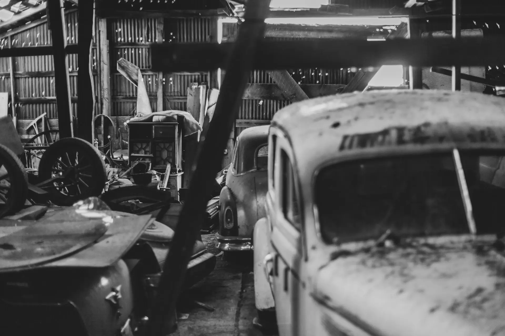 Archival photograph of the founding workshop