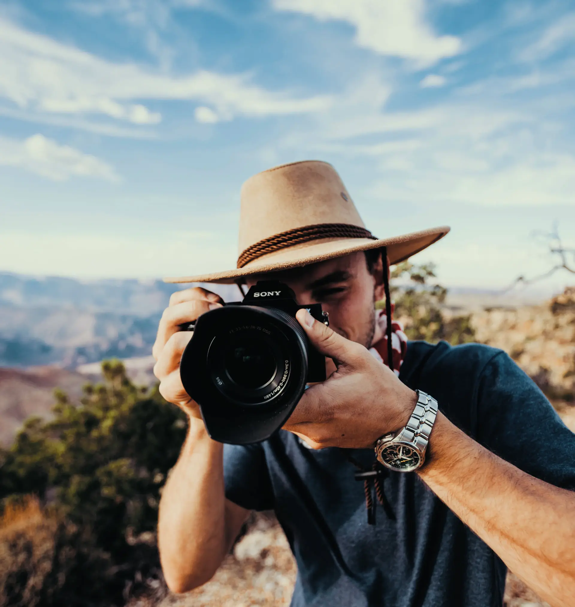 Portrait of a landscape photographer