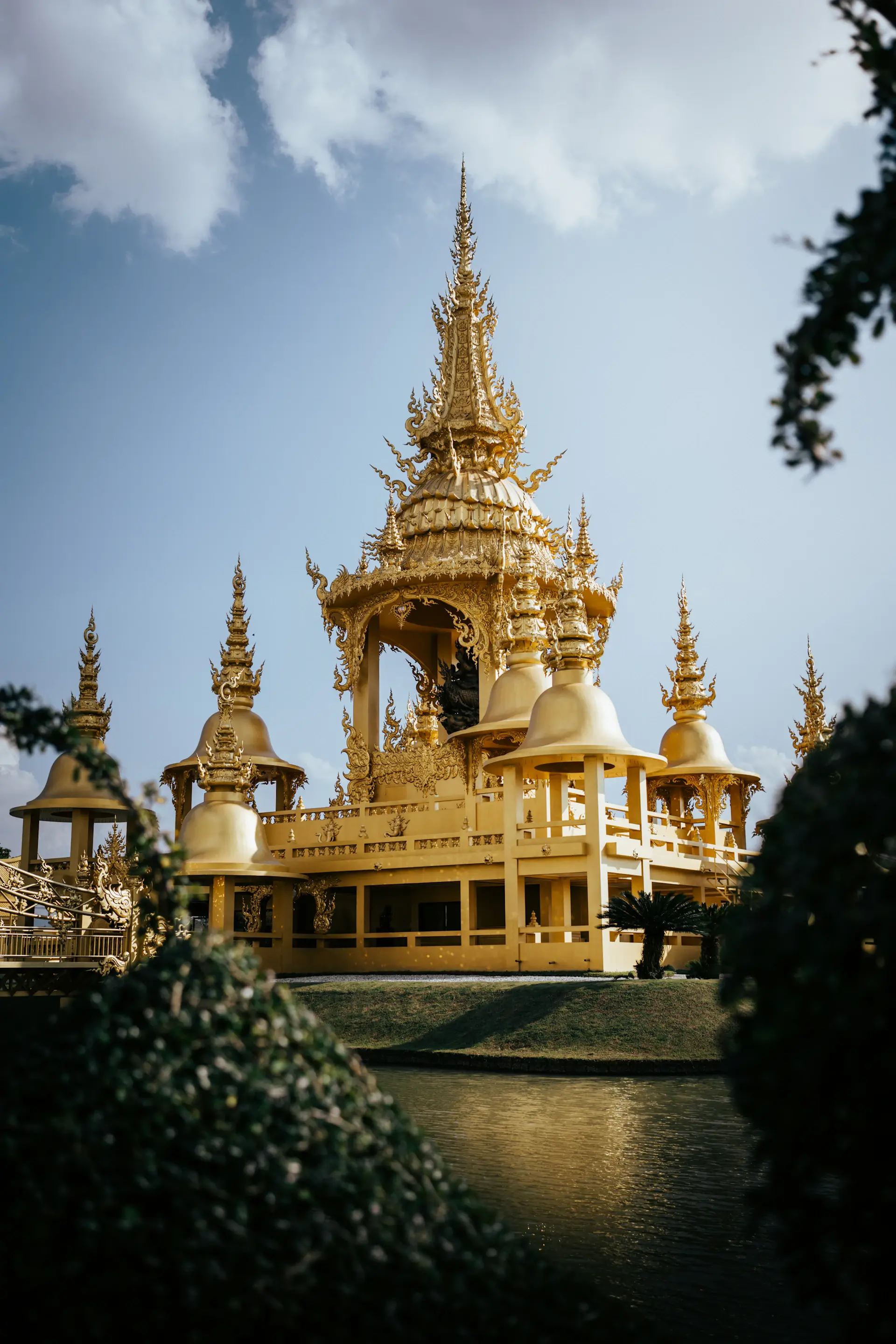 The Garden Pavilion surrounded by manicured gardens
