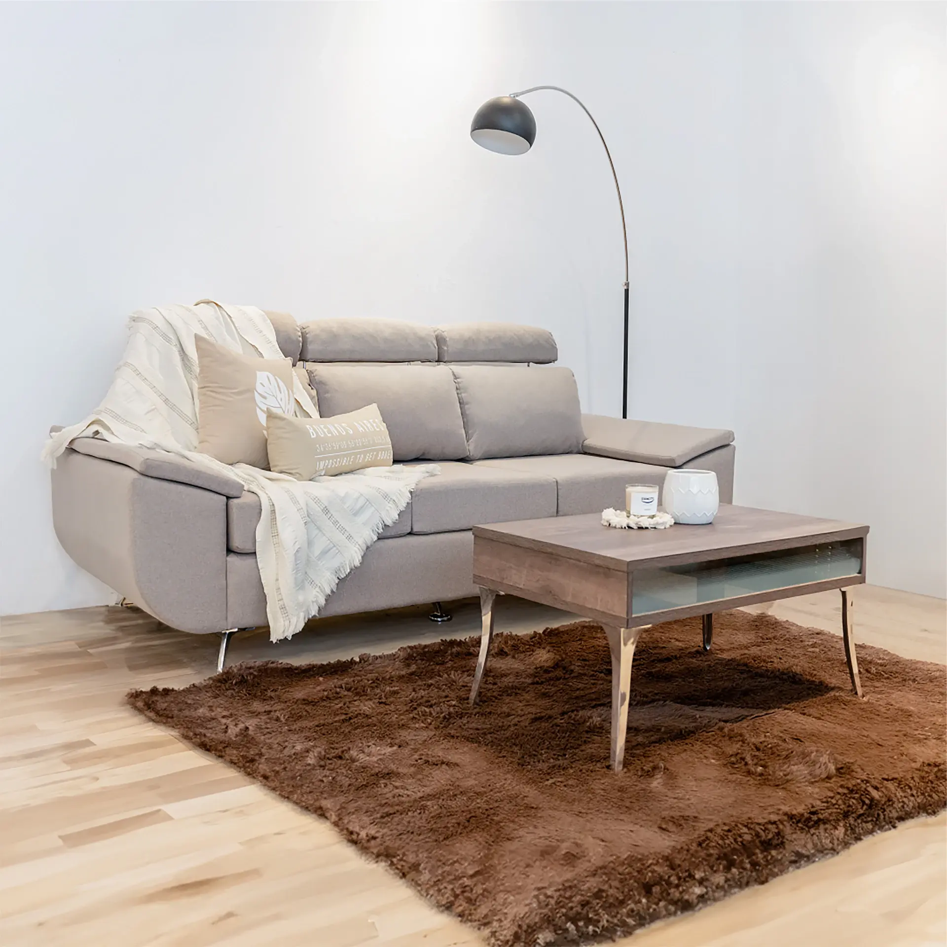 Thảm len tông beige chuyển êm