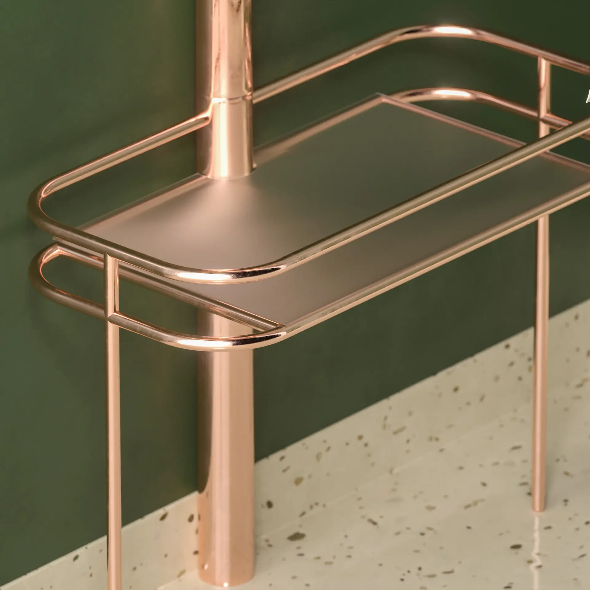 Bàn console gỗ óc chó mặt đá travertine