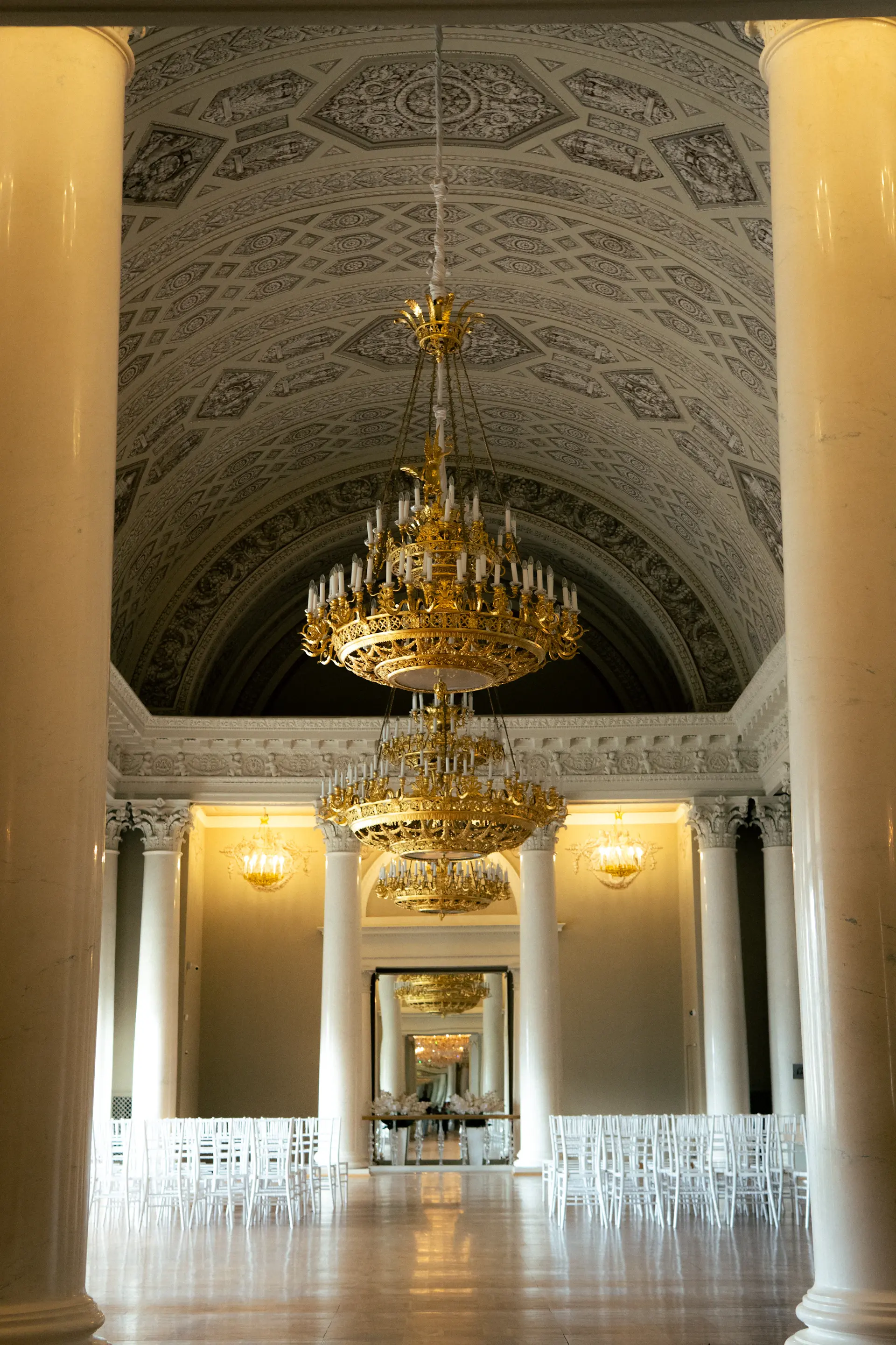 Aria and Sebastian at their royal palace reception