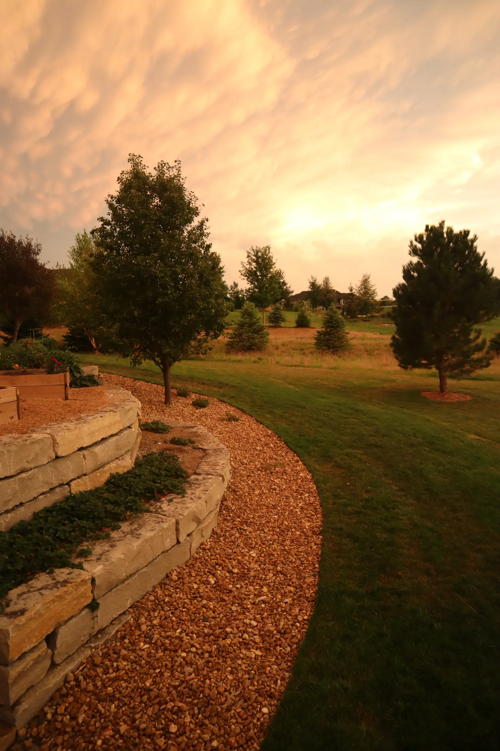 Manicured grounds of a managed private estate