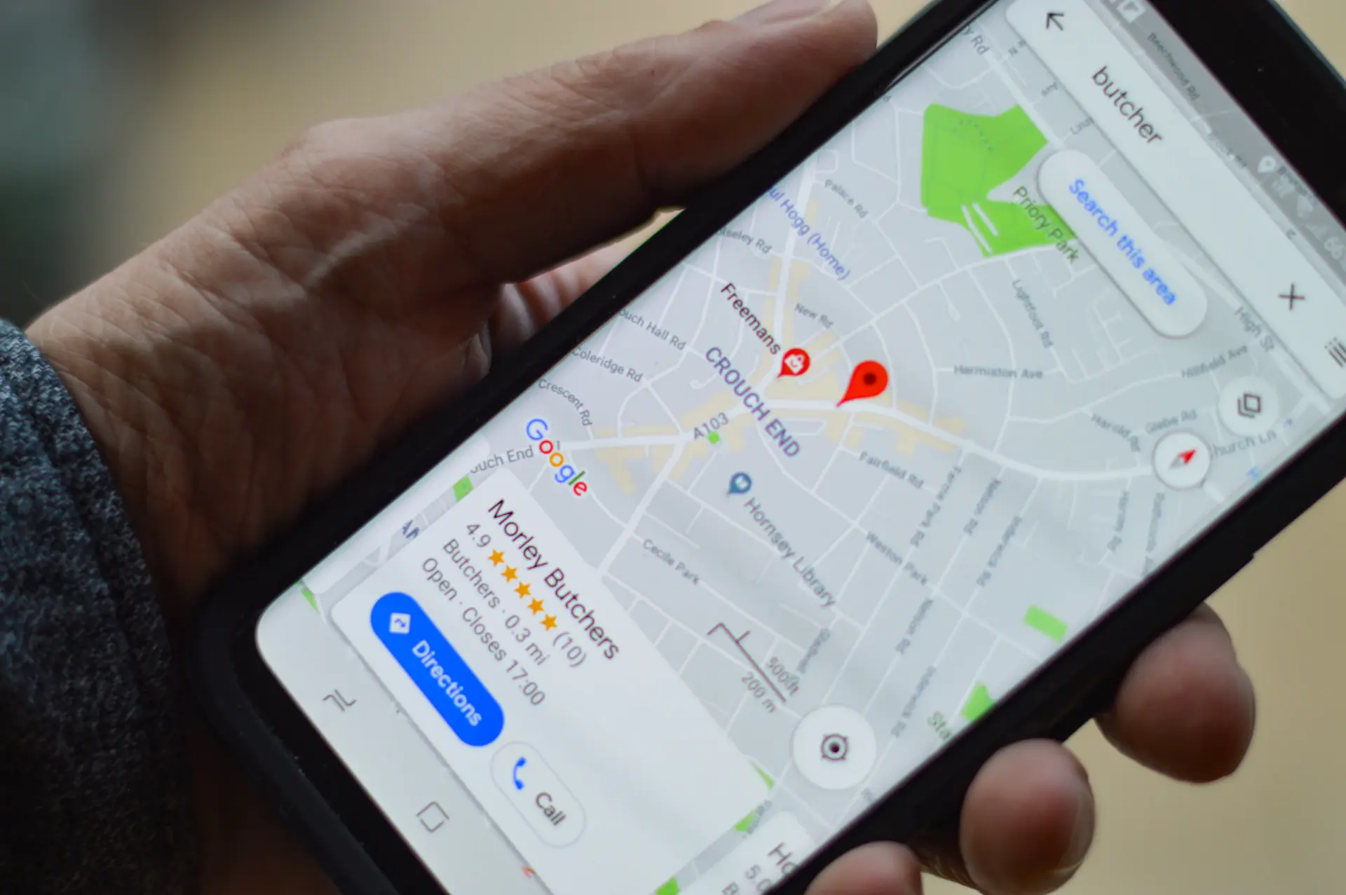 Pulse local search ranking results