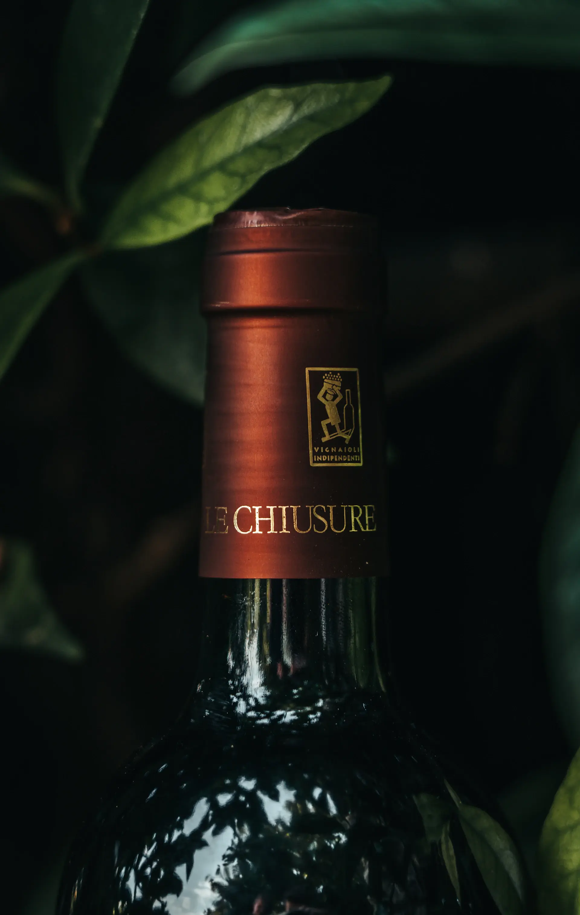 Close detail of the Glenmara label and wax seal