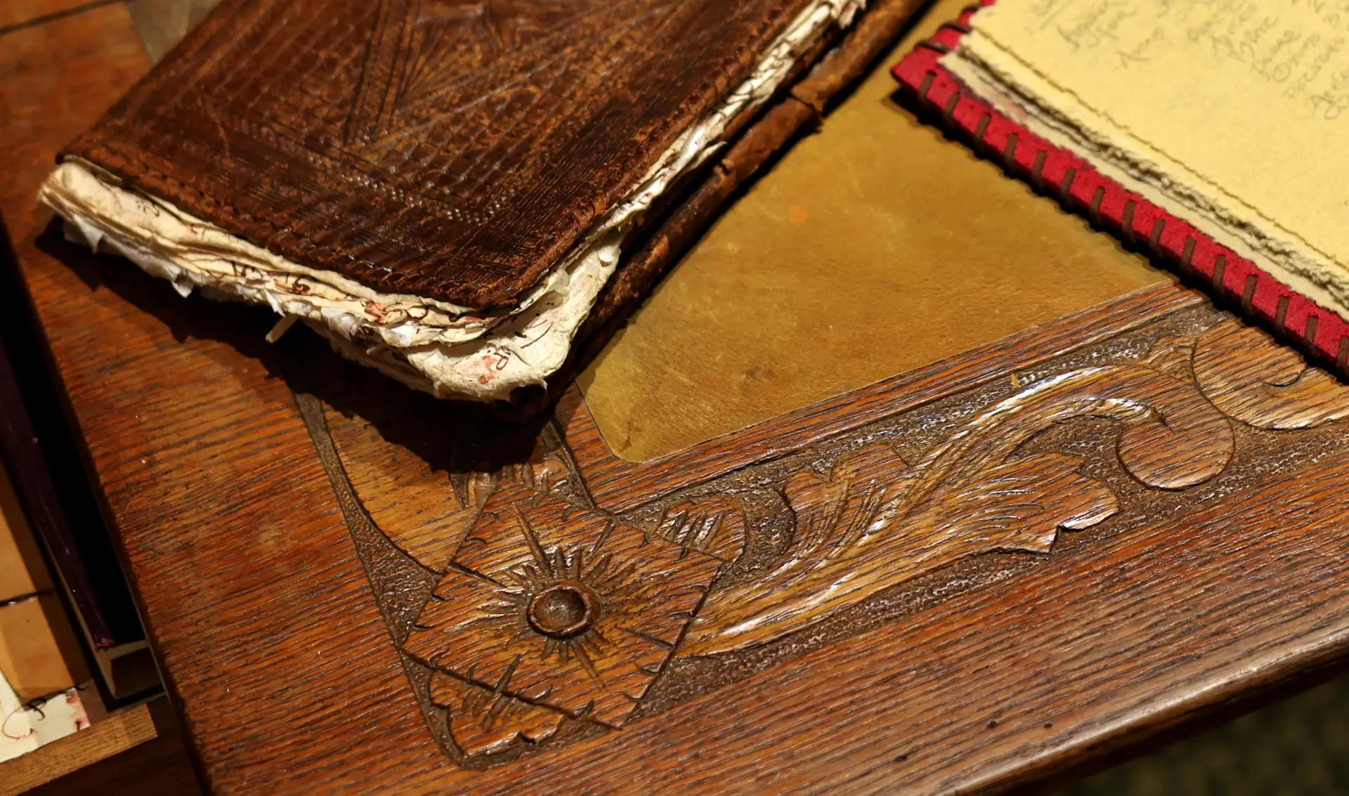 An open page from the marque's leather-bound order ledger
