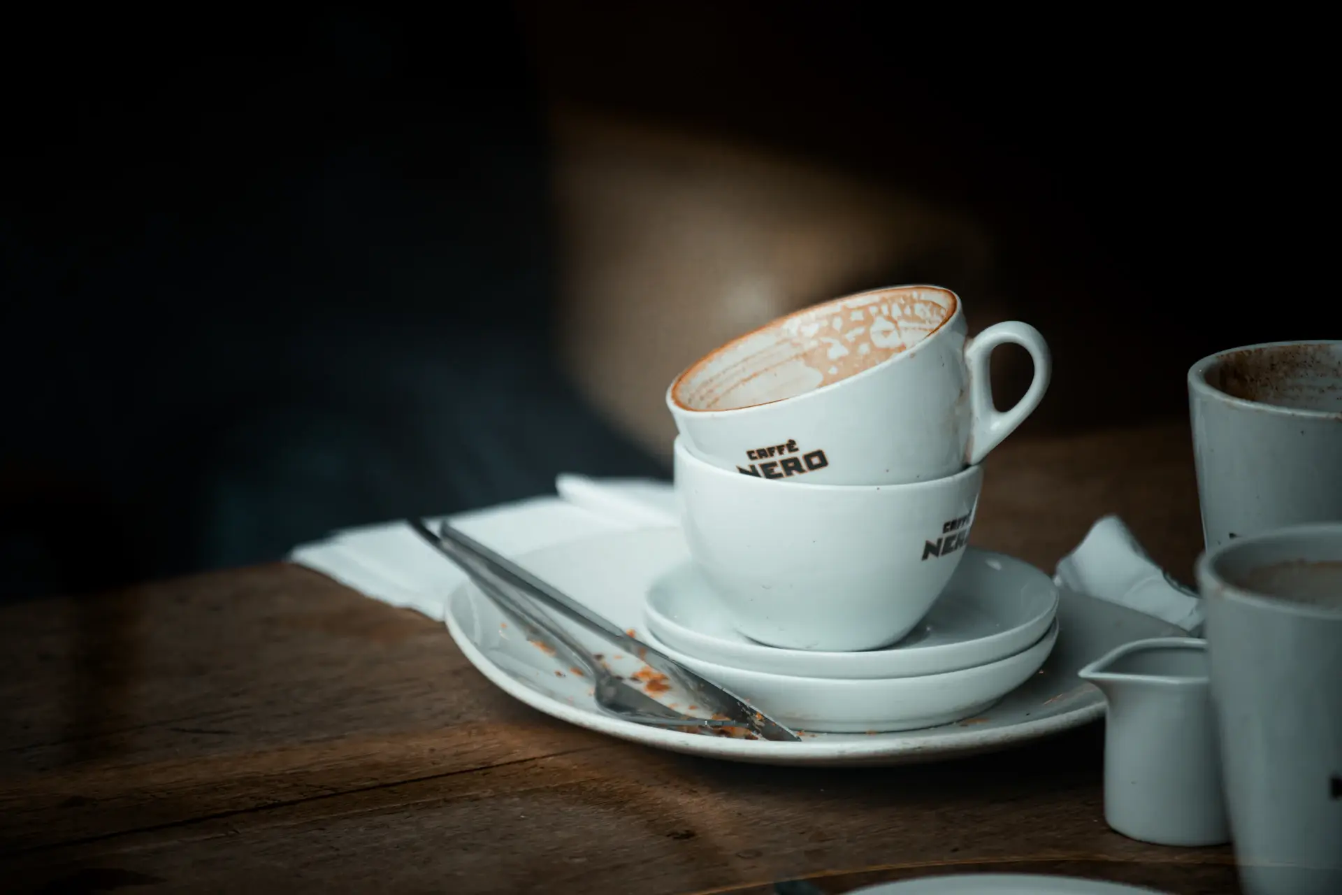 Classic cappuccino in a porcelain cup