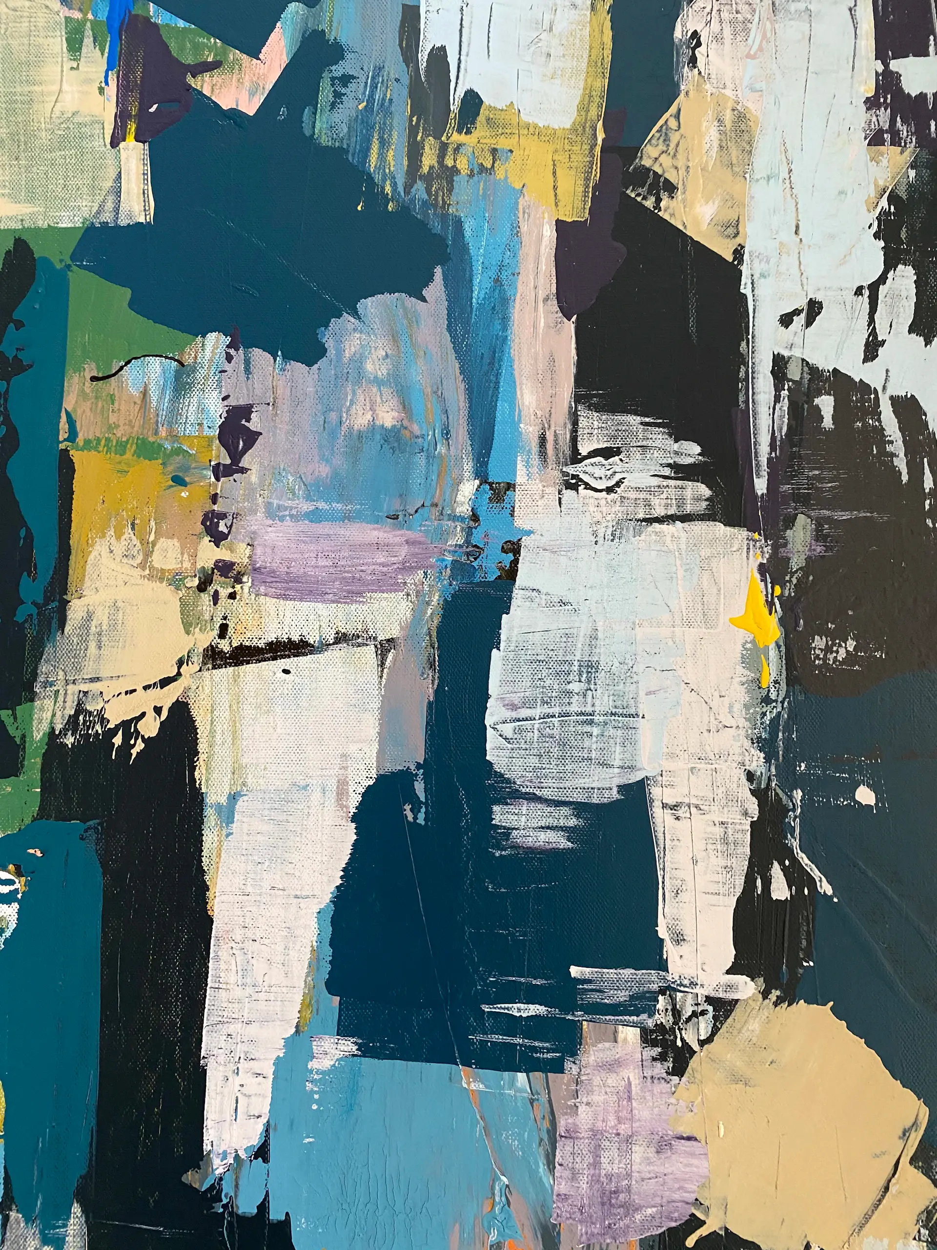 Still Hours by Lien Truong — large abstract oil painting