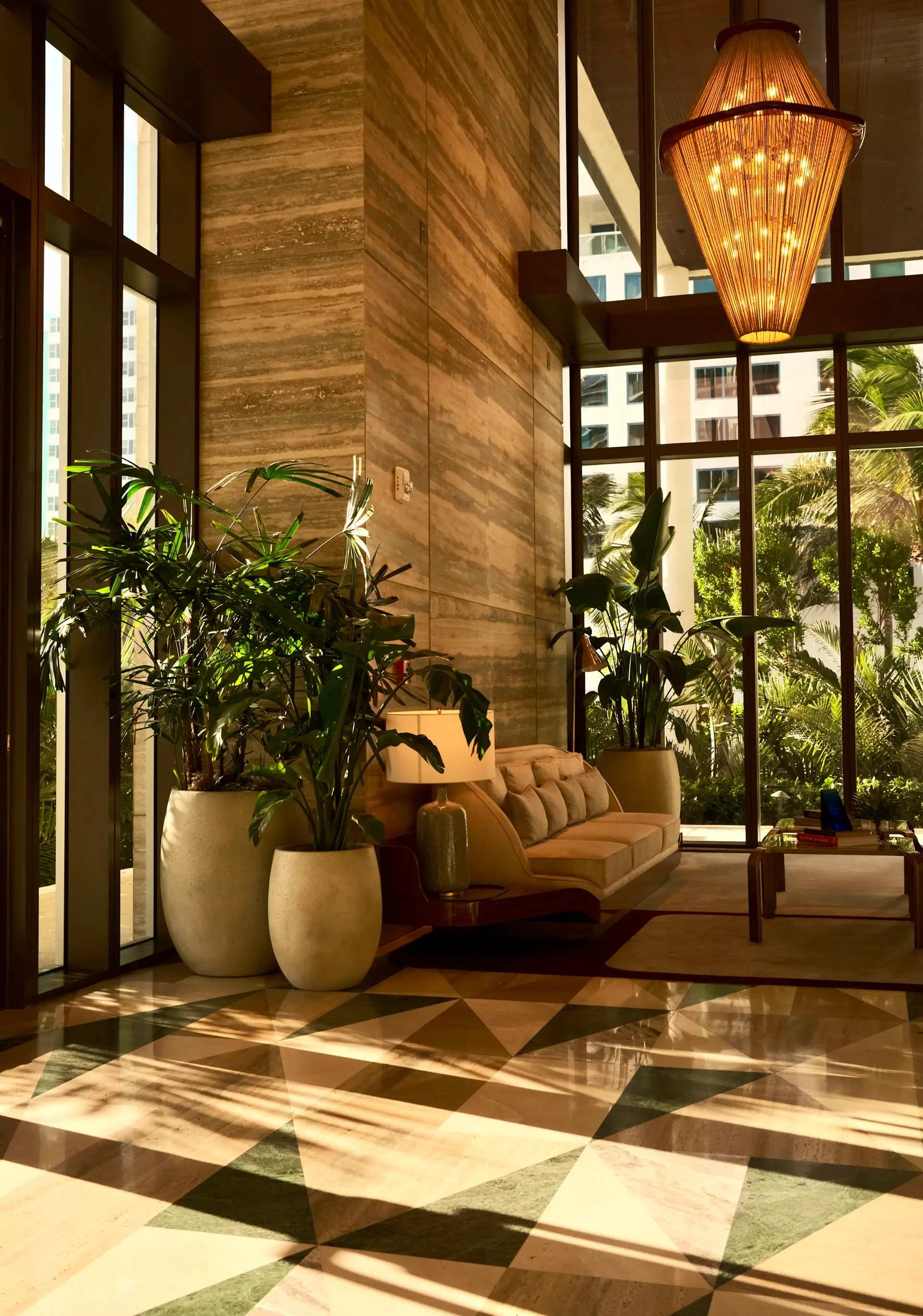 Không gian lễ tân thanh lịch tại An Lam Retreats