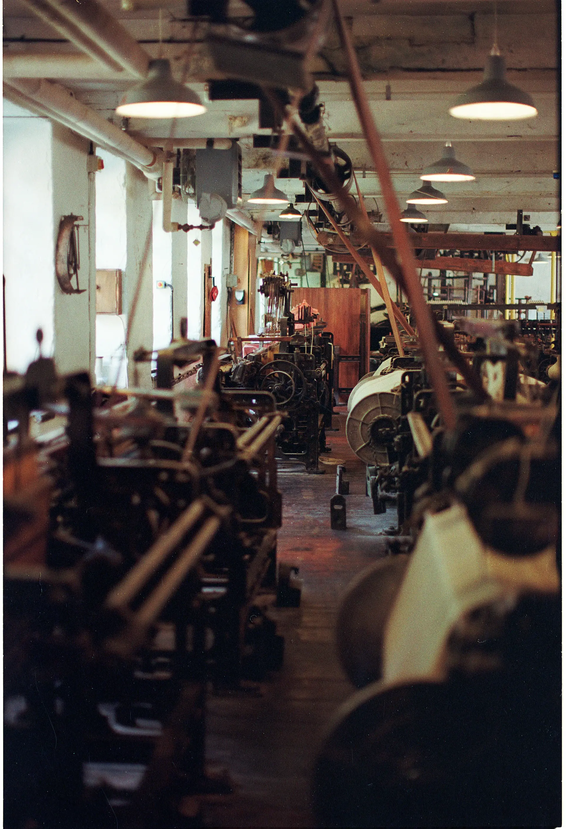 Archival photograph of an early motorcar workshop