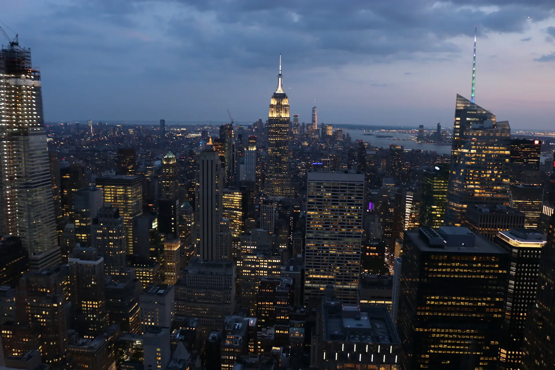 Manhattan skyline penthouse view