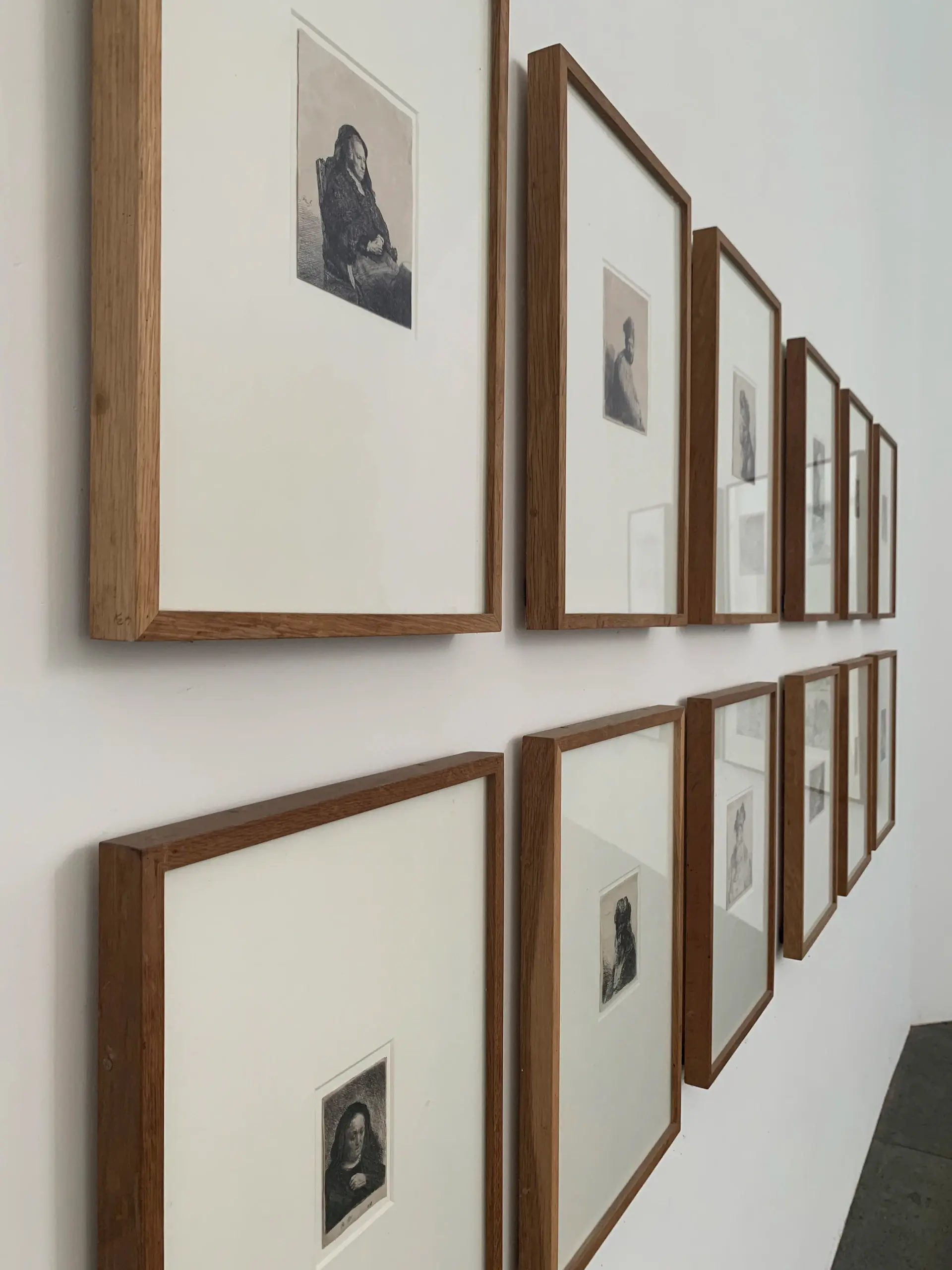 Contemporary painting hung on a gallery wall