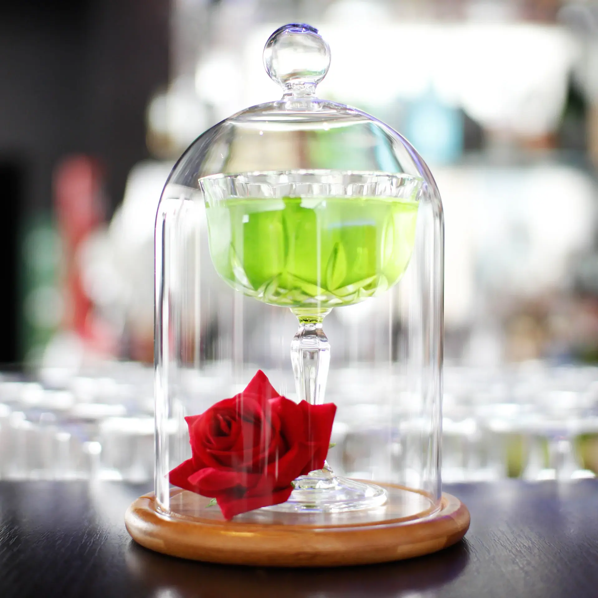 Single preserved rose