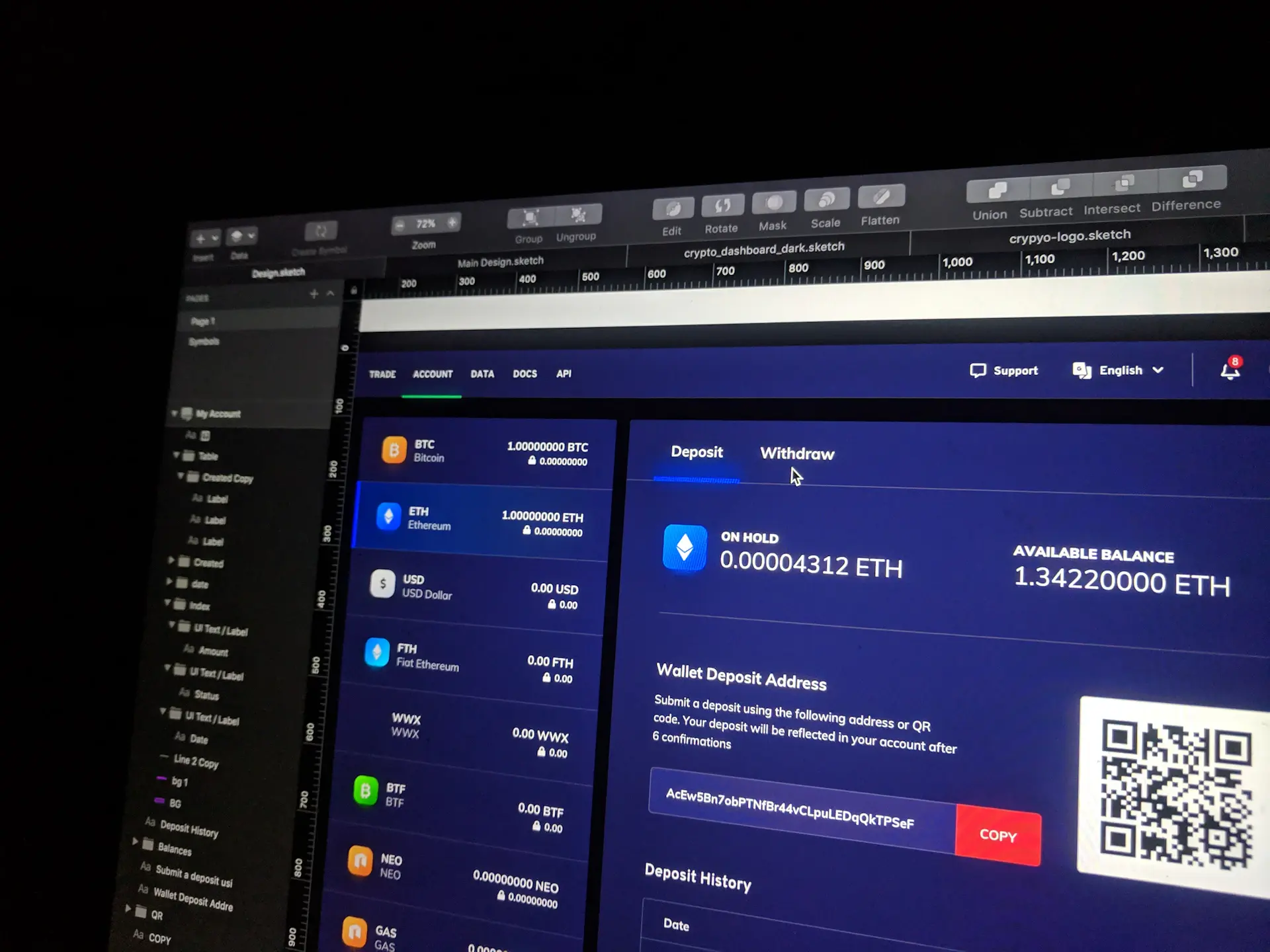 Northwind Capital fintech website design mockup in browser frame