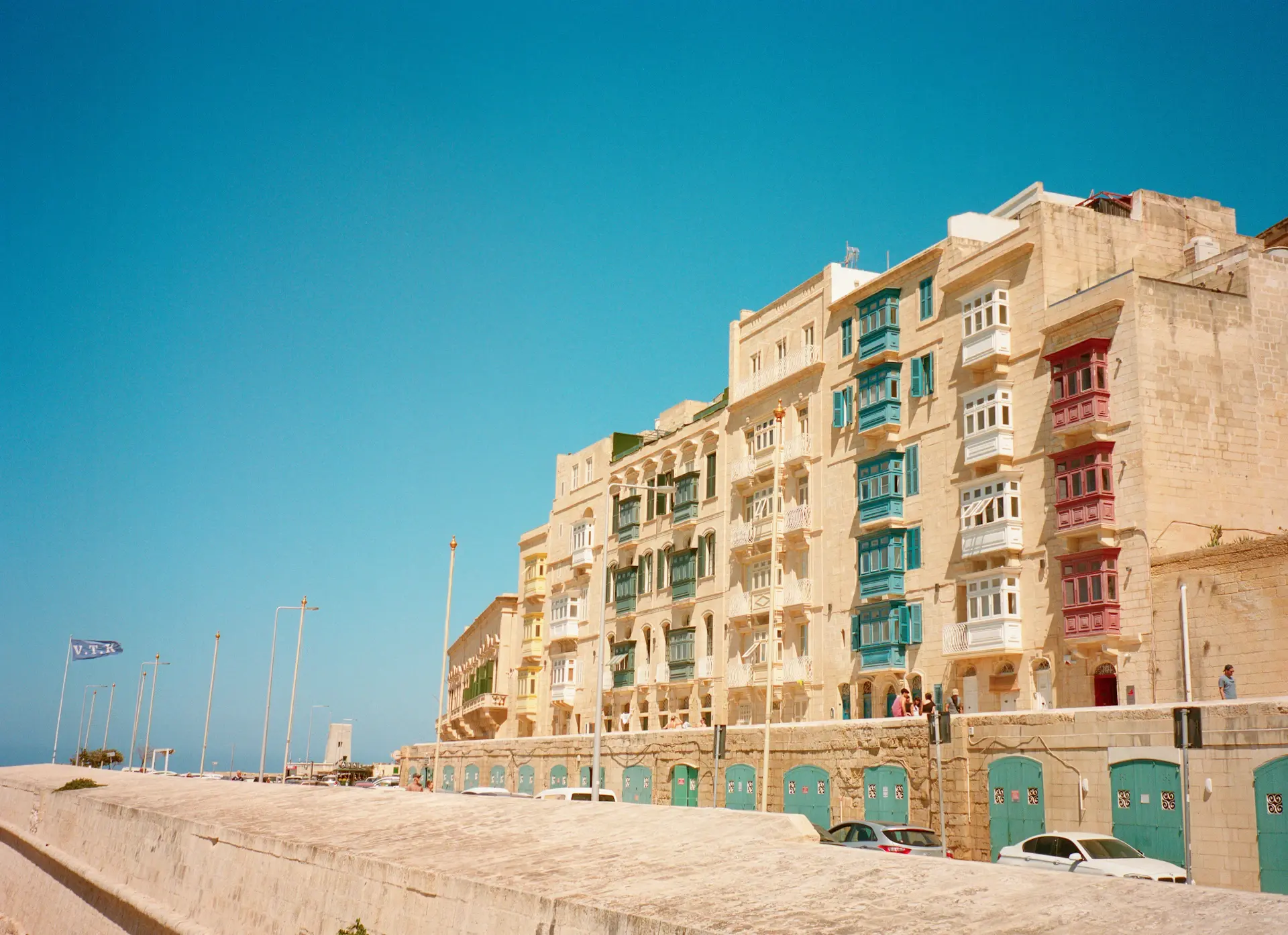 Bright lifestyle travel scene