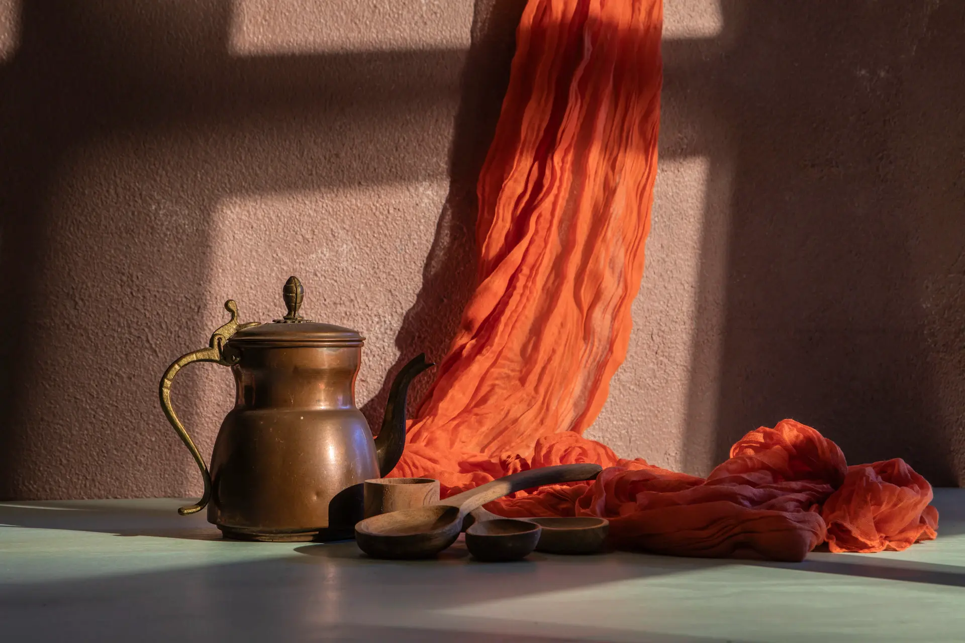 Bright lifestyle still life with refined objects