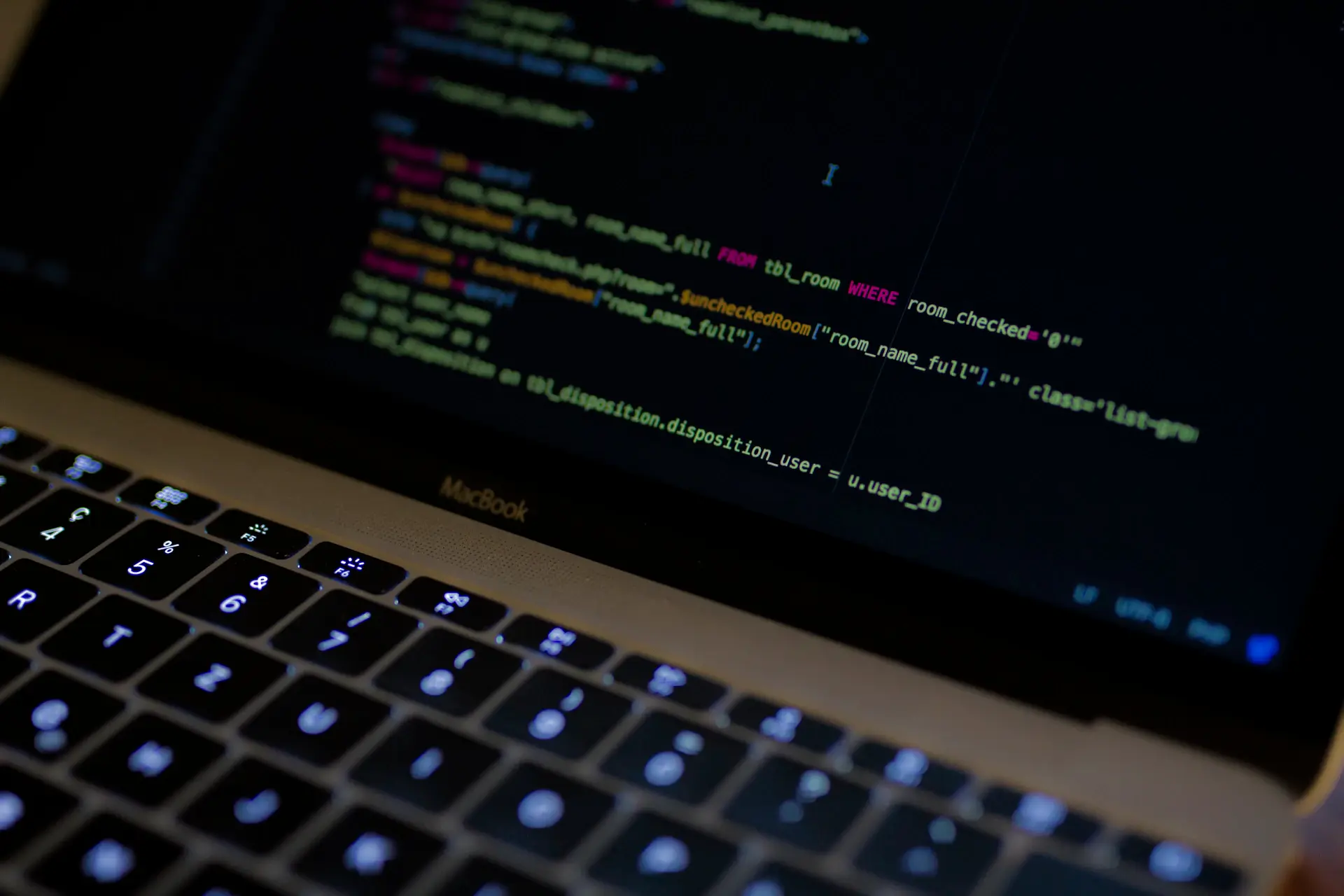 Code editor with modern web development stack