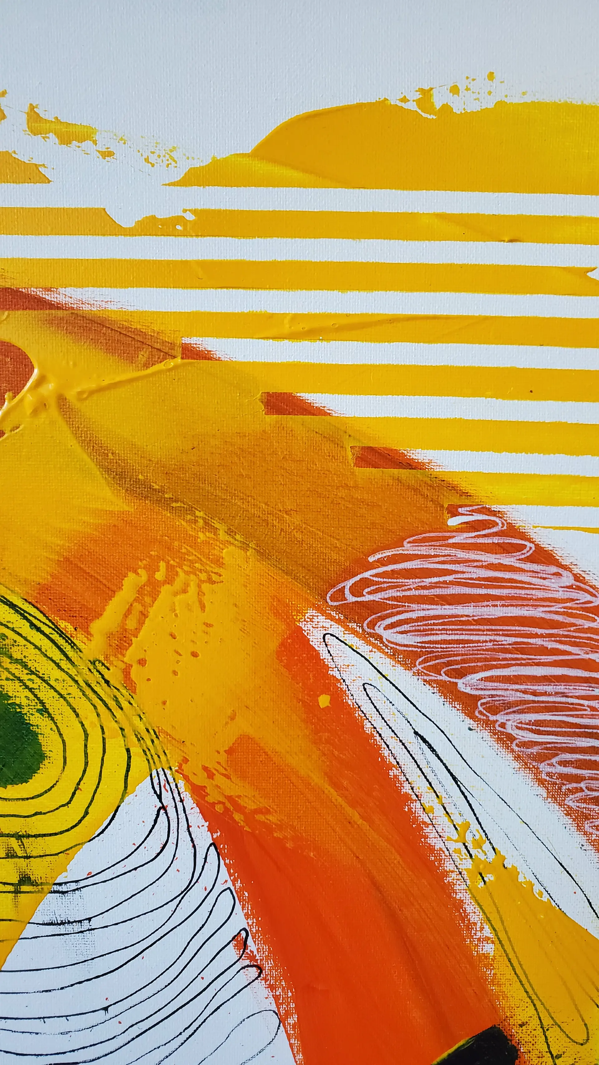 Amber Field by Lien Truong — warm tonal abstraction
