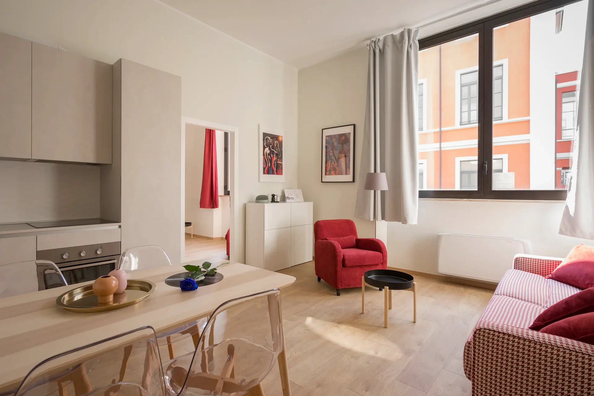 Phòng khách warm 38m²