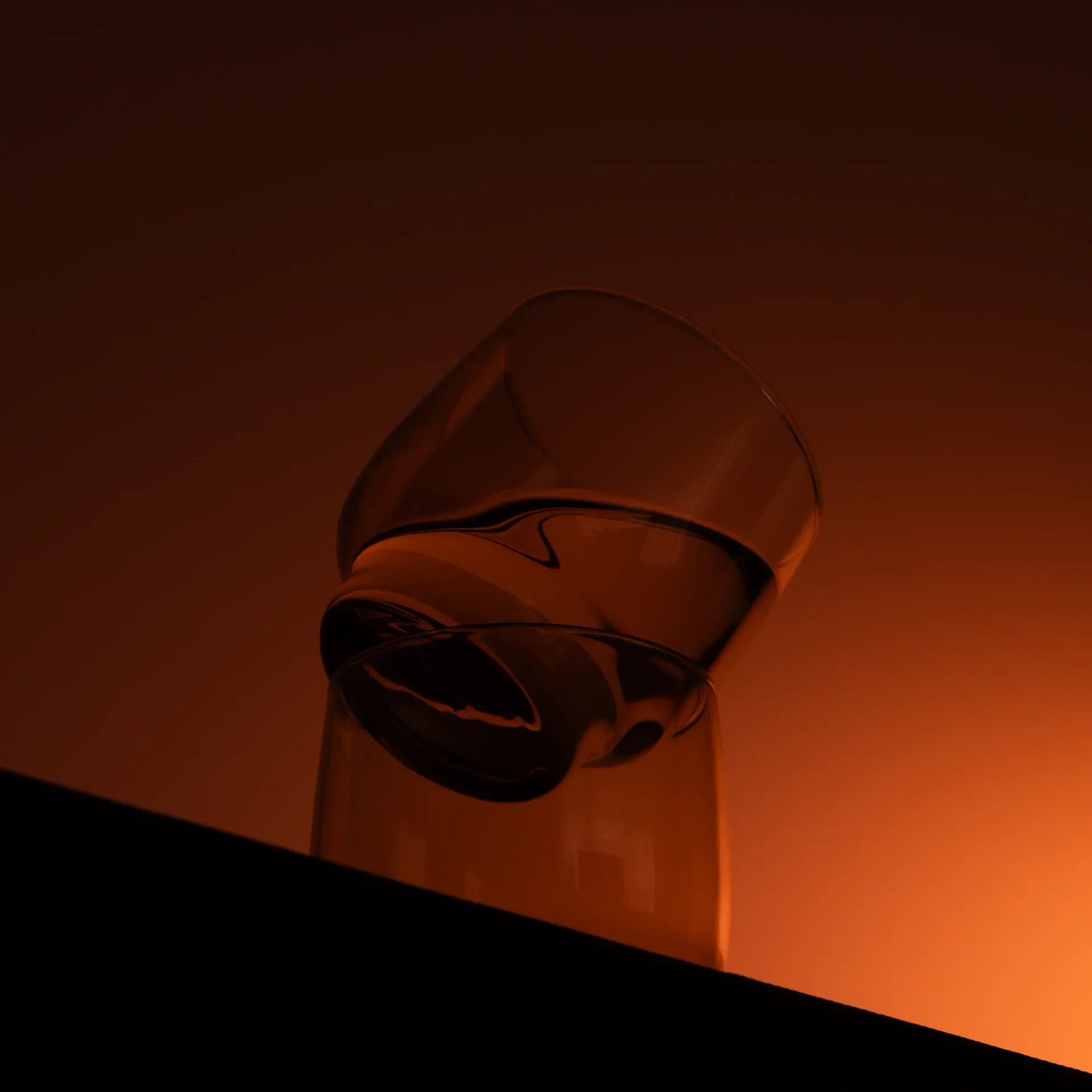 Snifter of XO cognac glowing amber