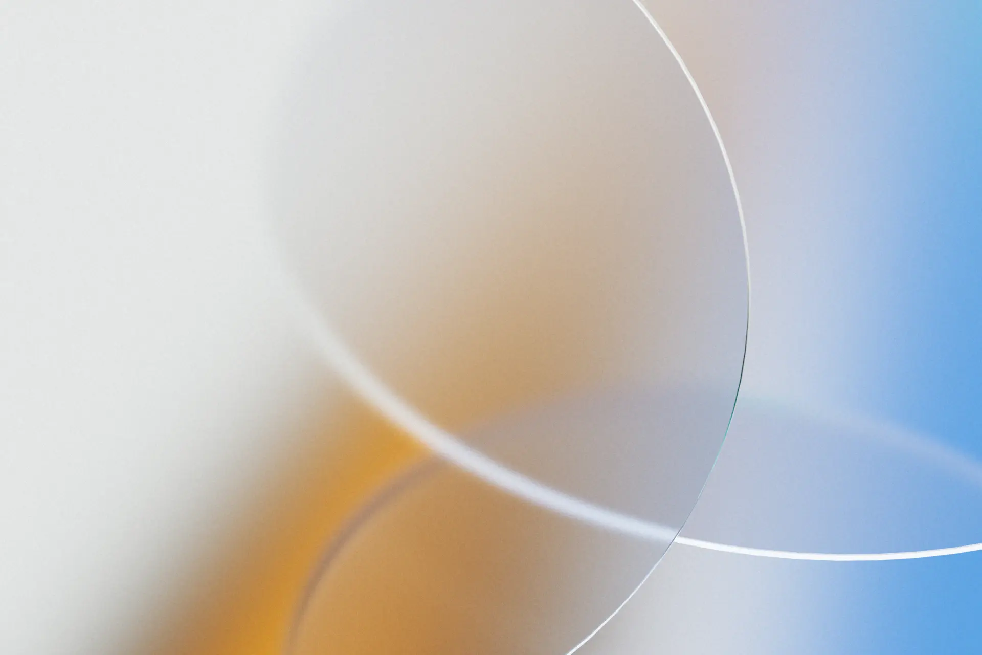 Soft abstract upward curve on a light background