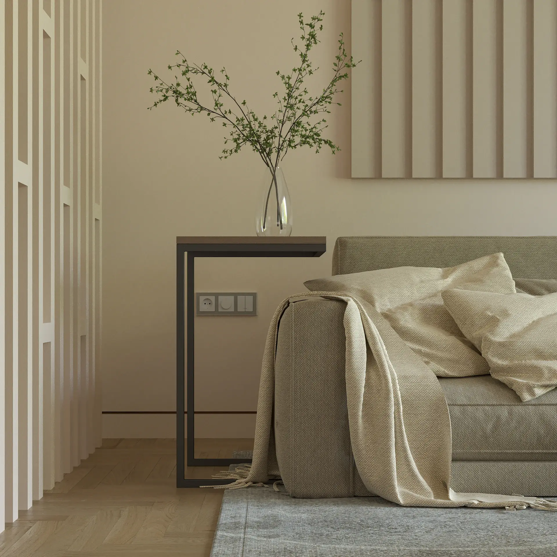 Minimal interior with soft natural light