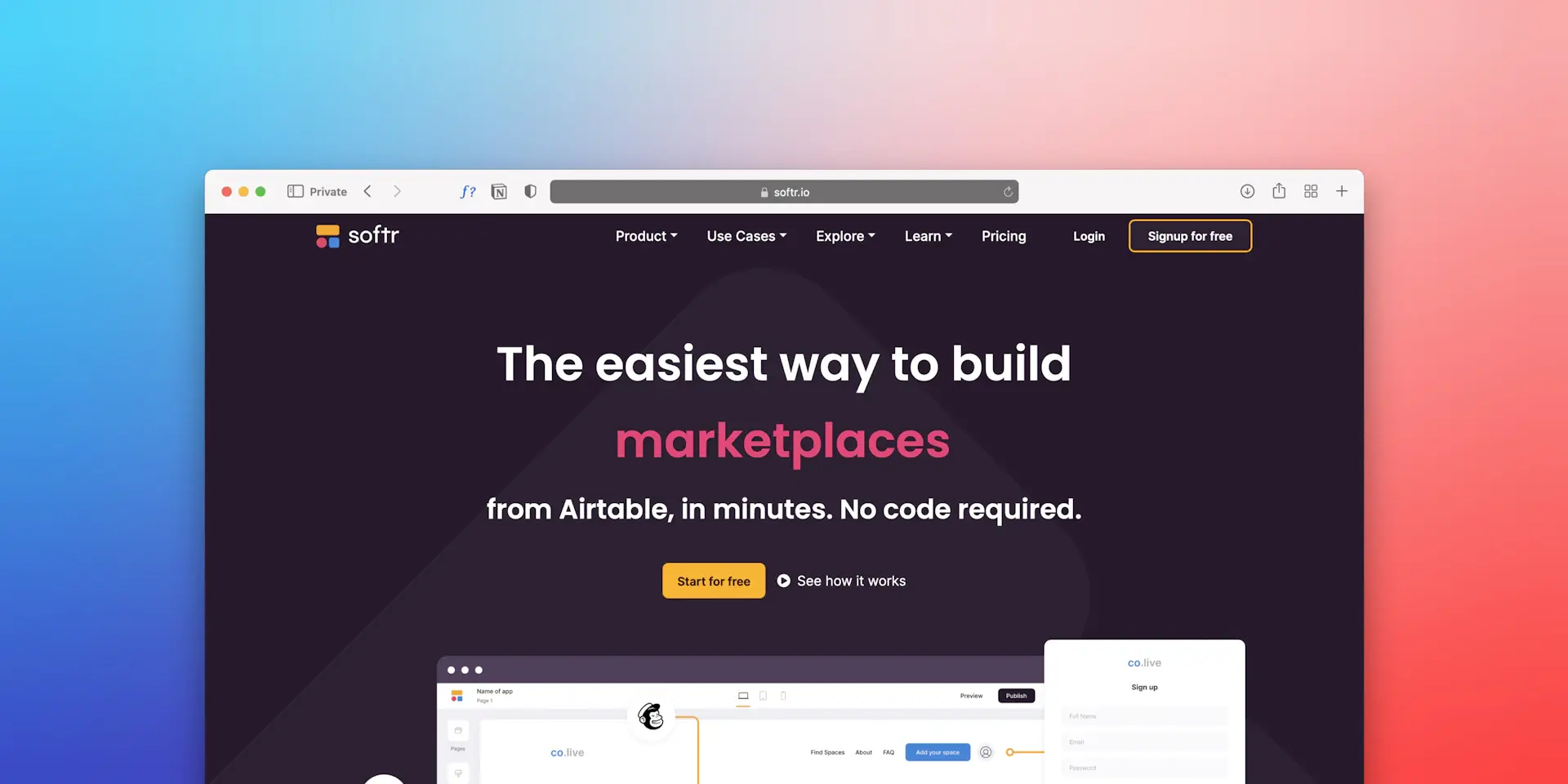 Outdated website homepage before redesign