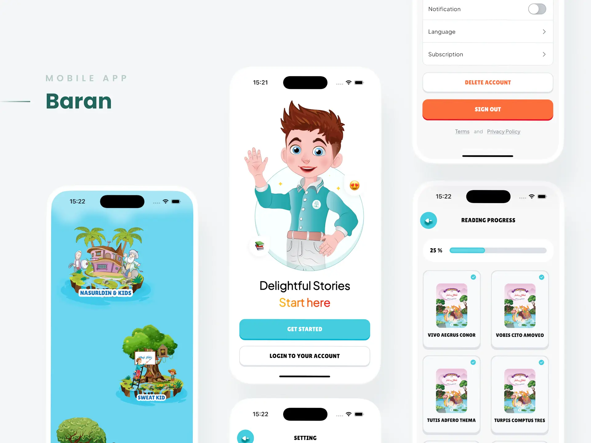 Travel booking mobile app UI design