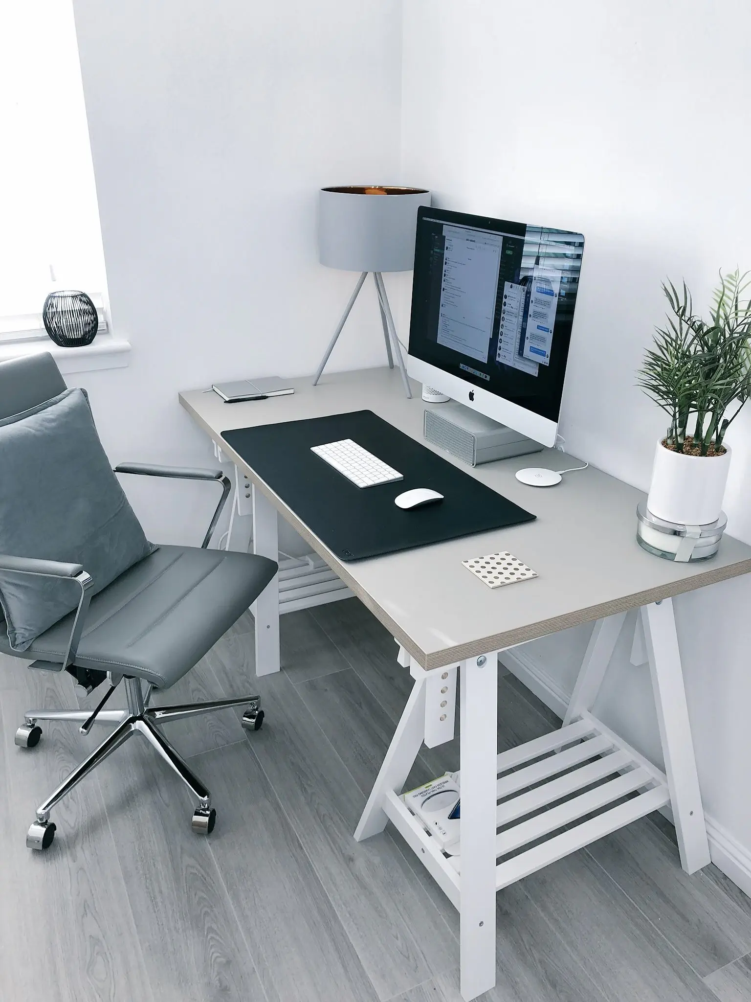 Bright, modern MangoAds workspace with natural light