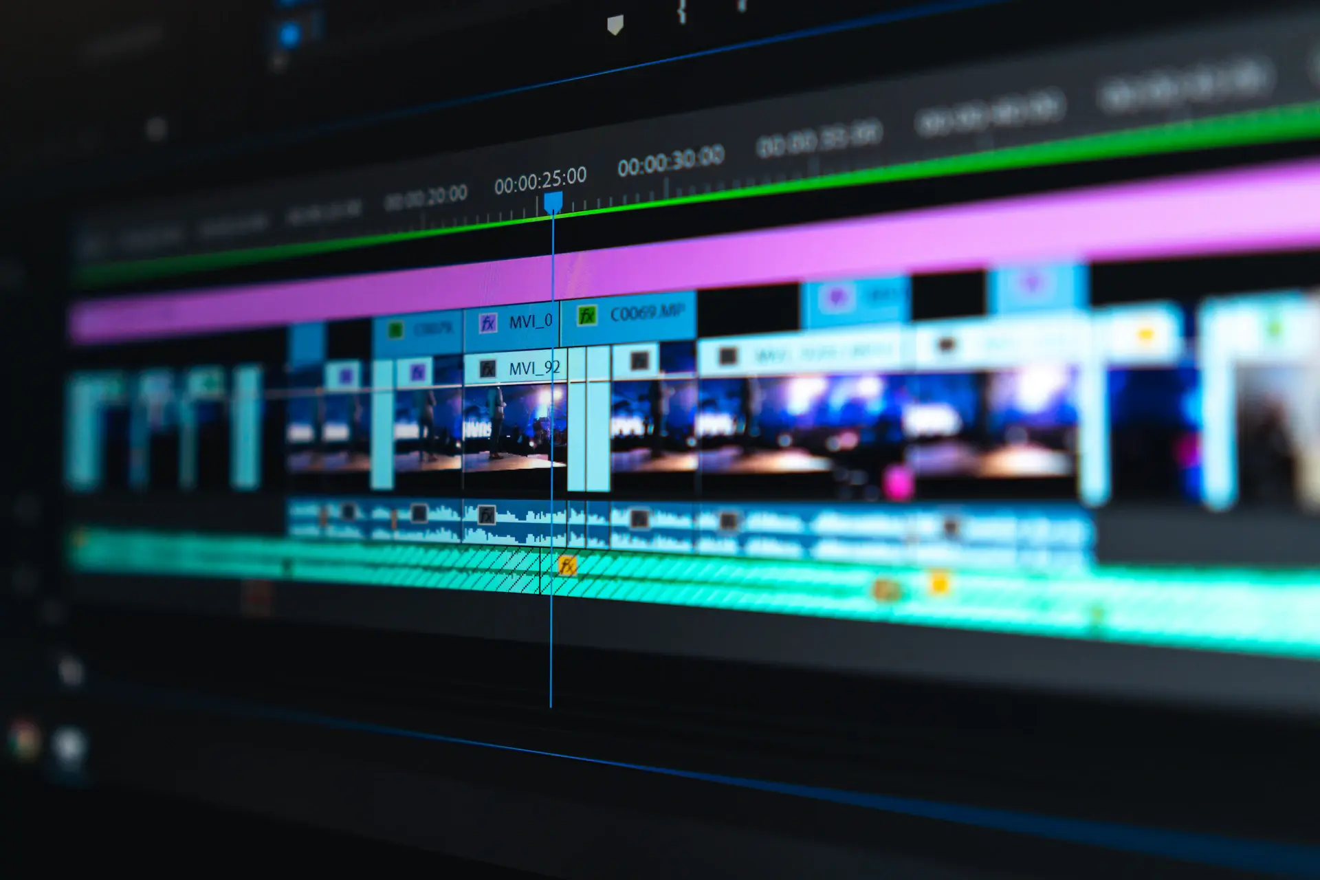 Animation timeline in a design tool