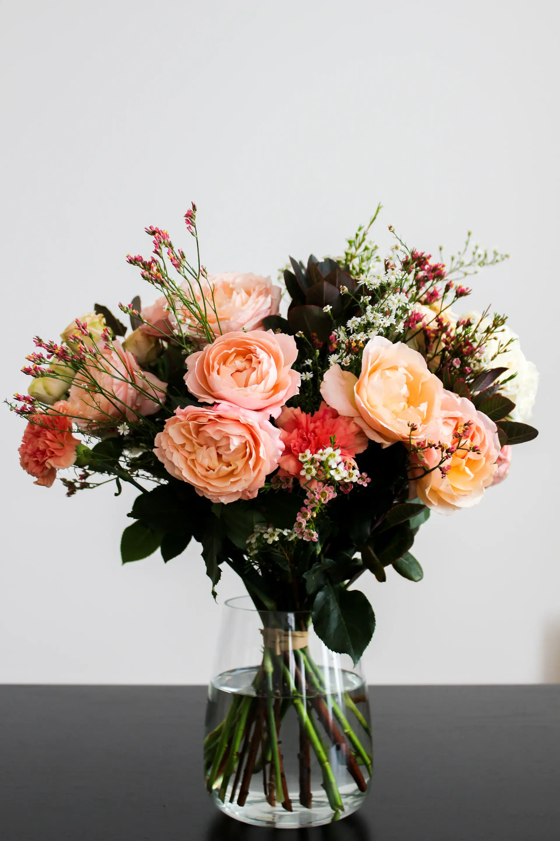 Gilded signature rose bouquet