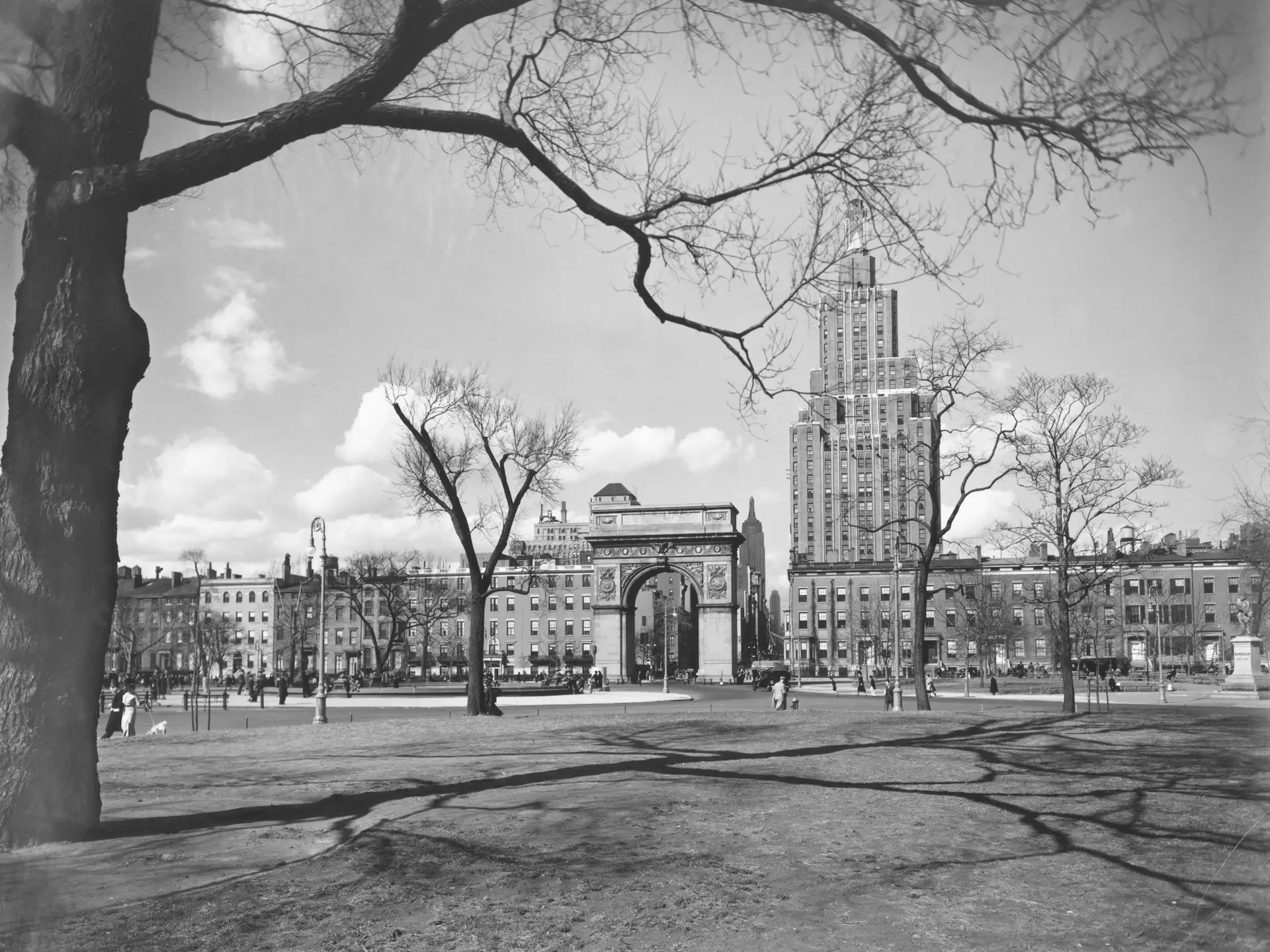 Columbia University library and quad in Manhattan