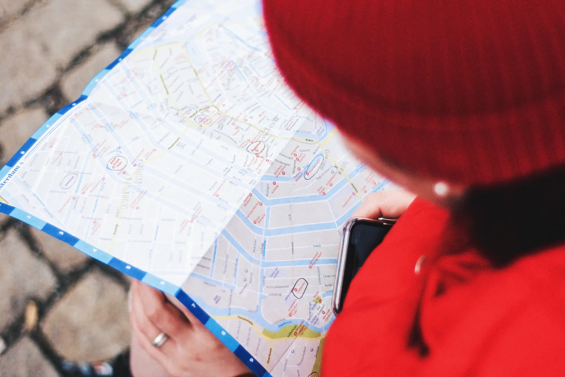 Map view of local business search results in Vietnam