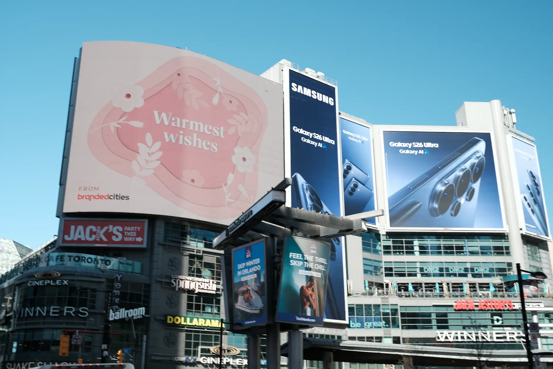 Technology product launch advertising visuals