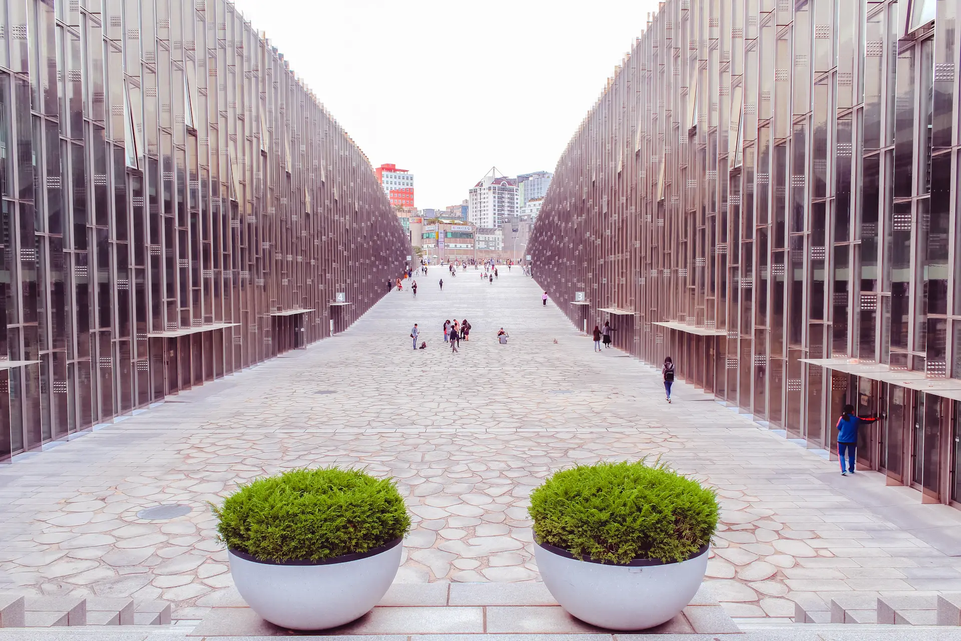 Modern university campus in Seoul