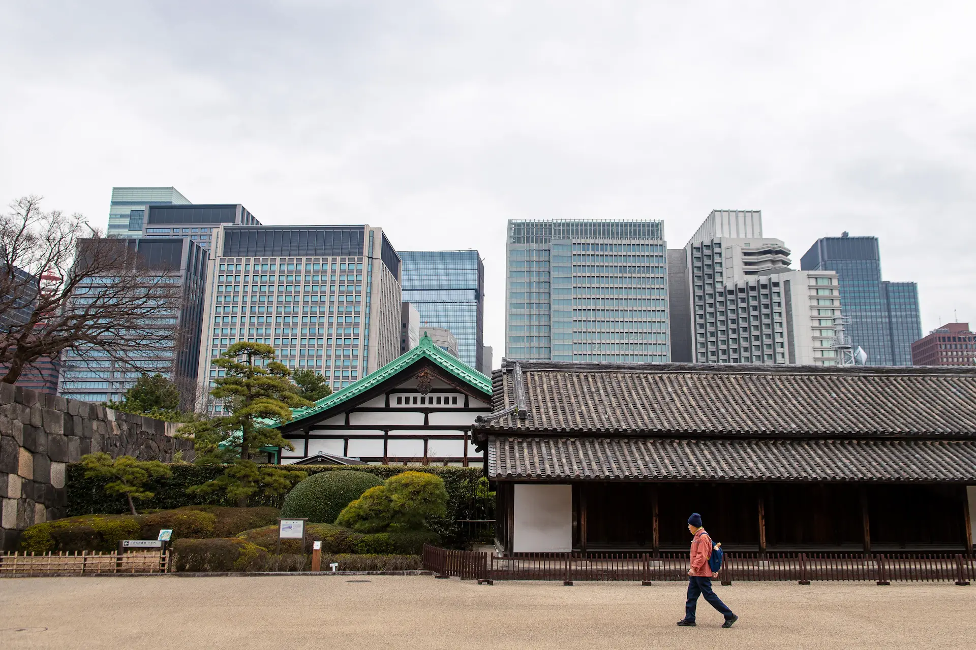 Sinh viên cầm hộ chiếu và hồ sơ học tập với nền skyline Tokyo