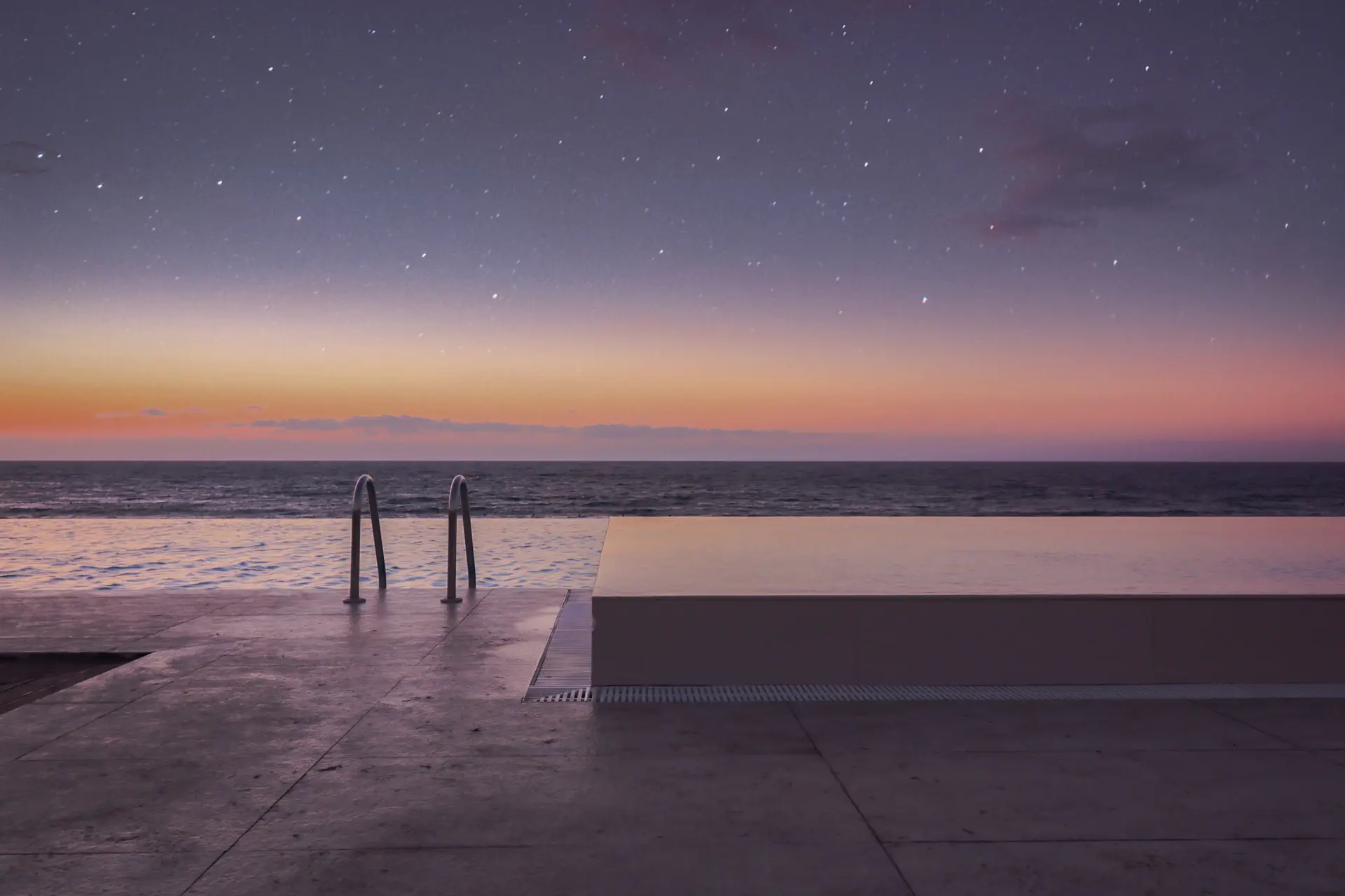Cinematic view of a modern luxury villa at dusk