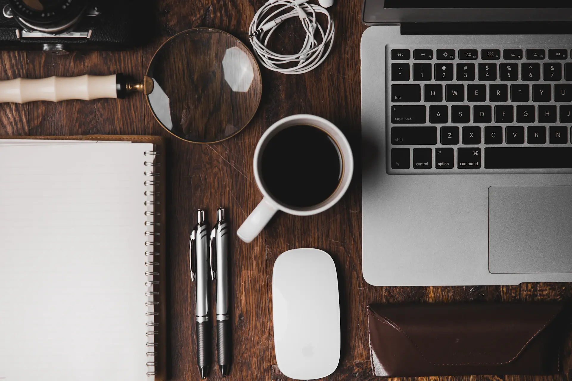 Writer working on a content strategy