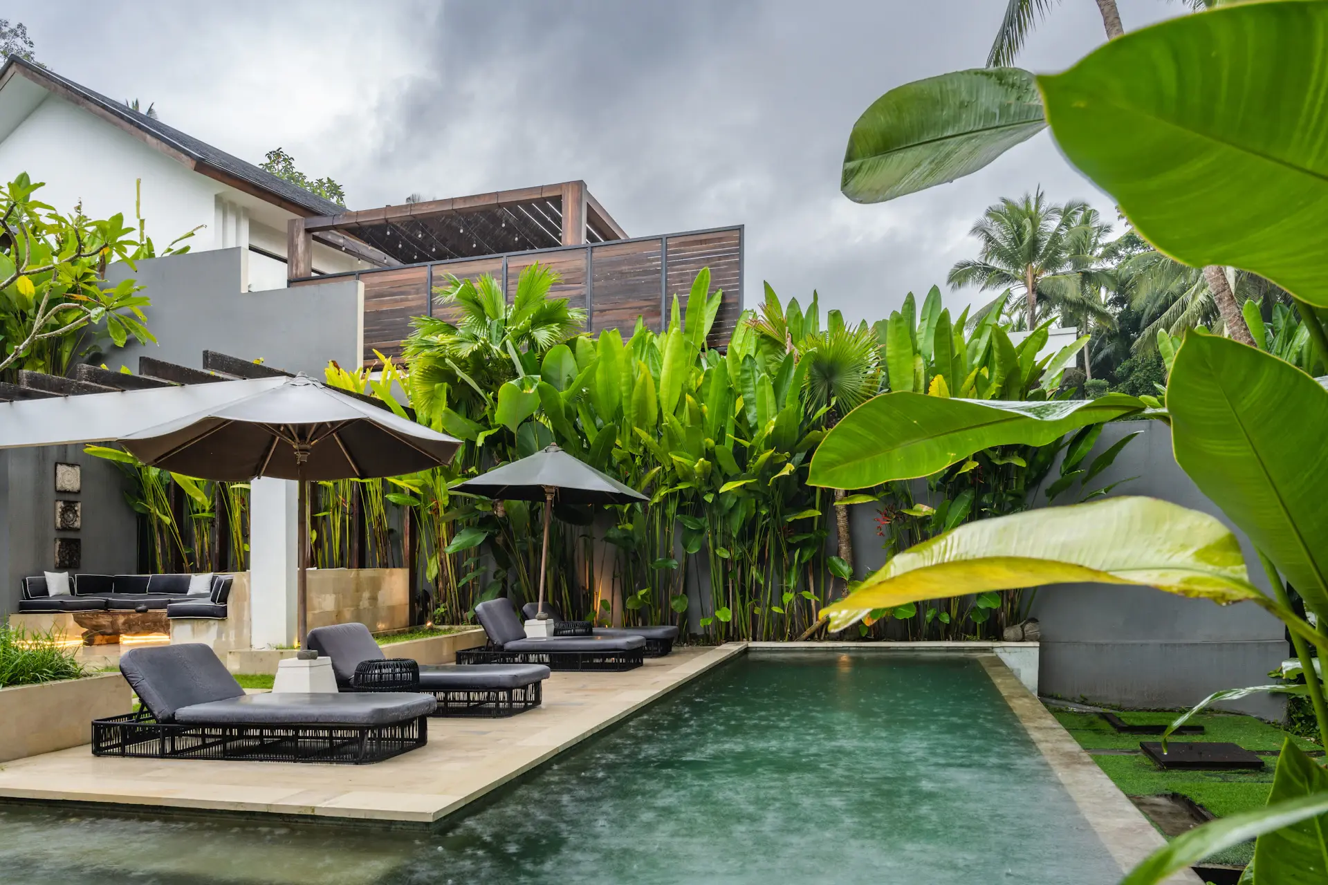 Contemporary luxury villa with pool and garden